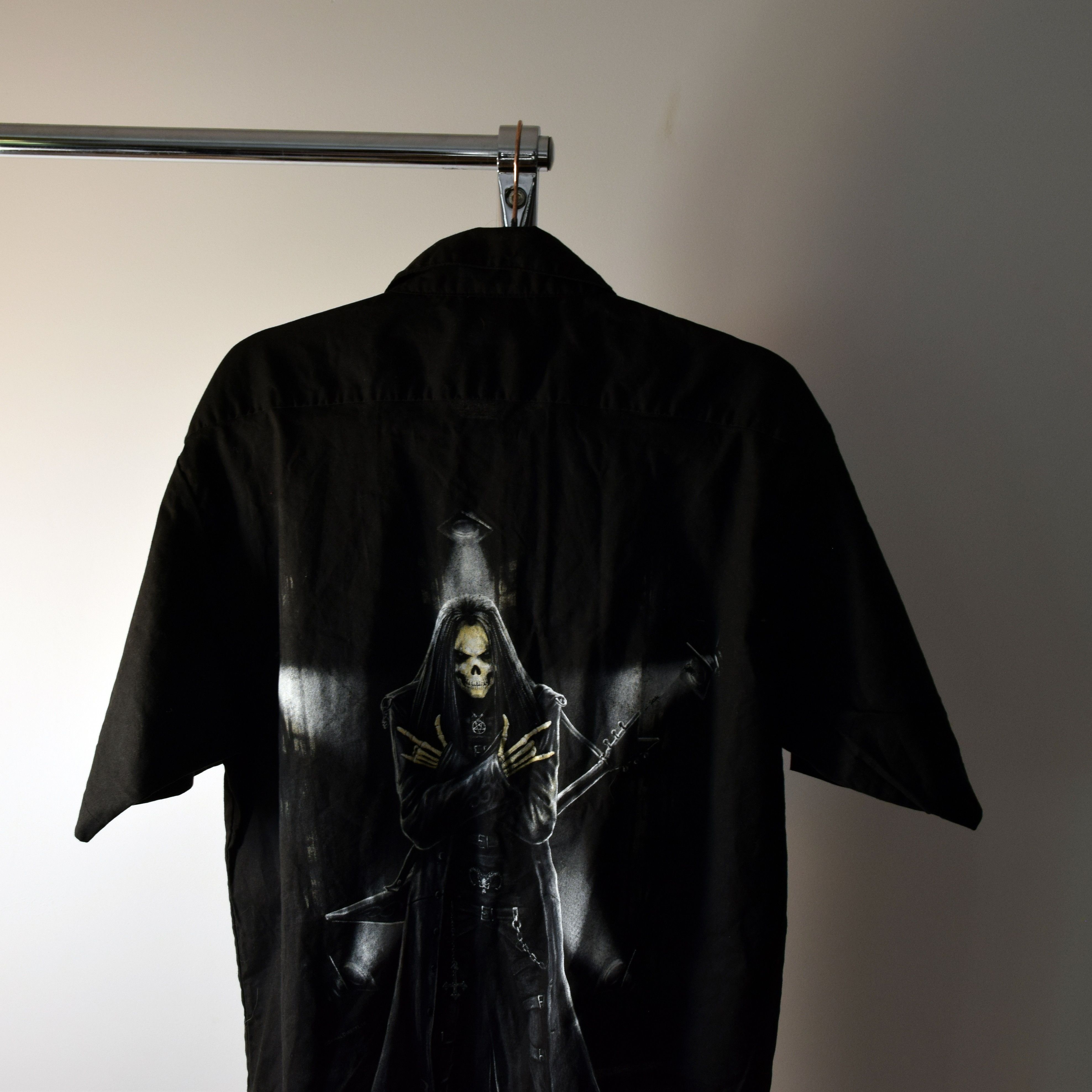 Band Tees Vintage Rock T-Shirt Skull Spiral Pentagram Gothic SHIRT XL Size US XL / EU 56 / 4 - 5 Thumbnail