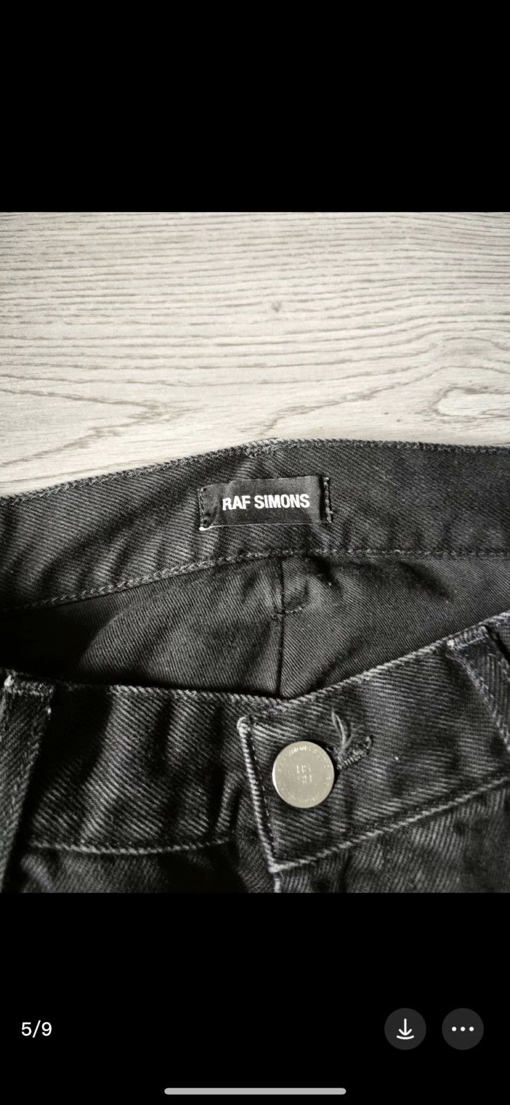 Raf Simons Raf Simons OG Blk&Grey Destroyed Jeans Size US 32 / EU 48 - 8 Thumbnail