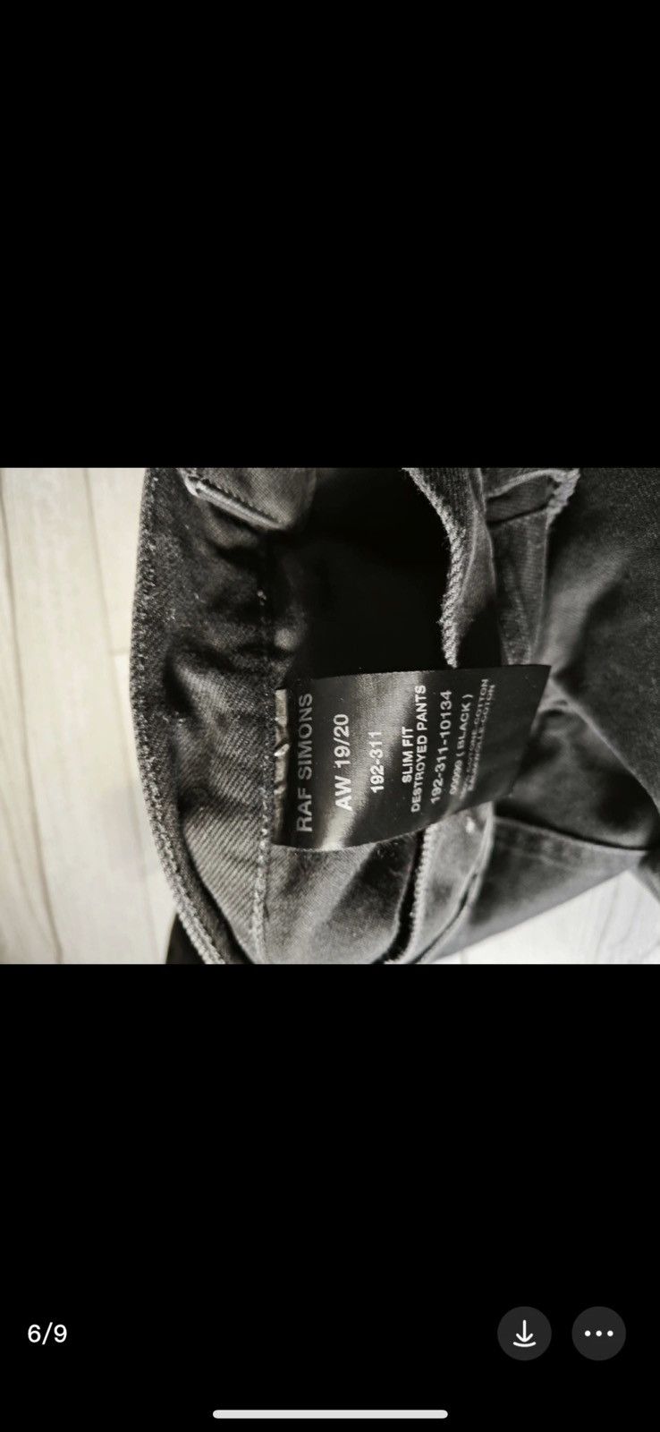 Raf Simons Raf Simons OG Blk&Grey Destroyed Jeans Size US 32 / EU 48 - 9 Thumbnail