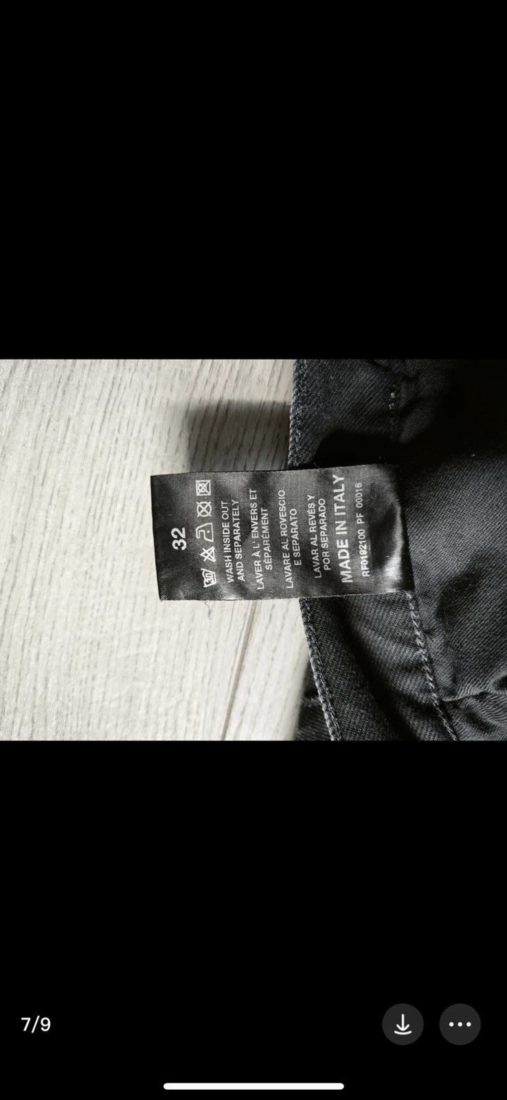 Raf Simons Raf Simons OG Blk&Grey Destroyed Jeans Size US 32 / EU 48 - 10 Thumbnail