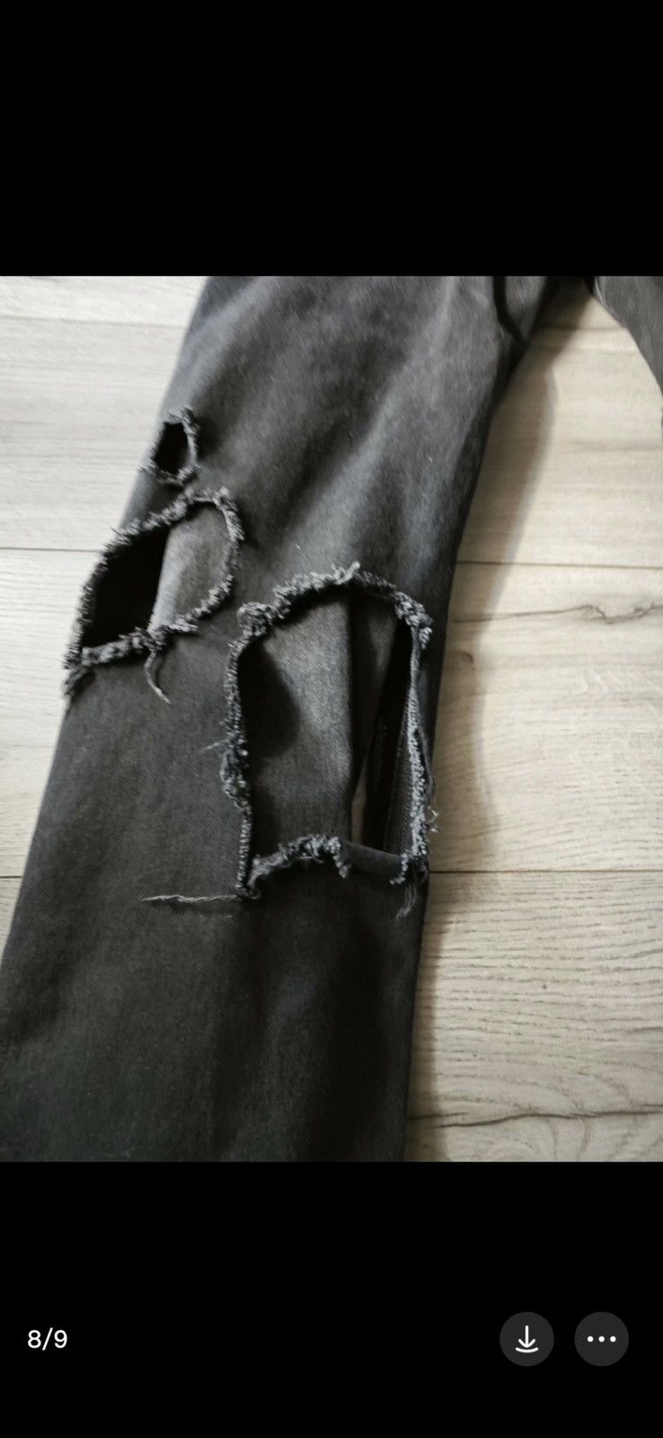 Raf Simons Raf Simons OG Blk&Grey Destroyed Jeans Size US 32 / EU 48 - 11 Thumbnail