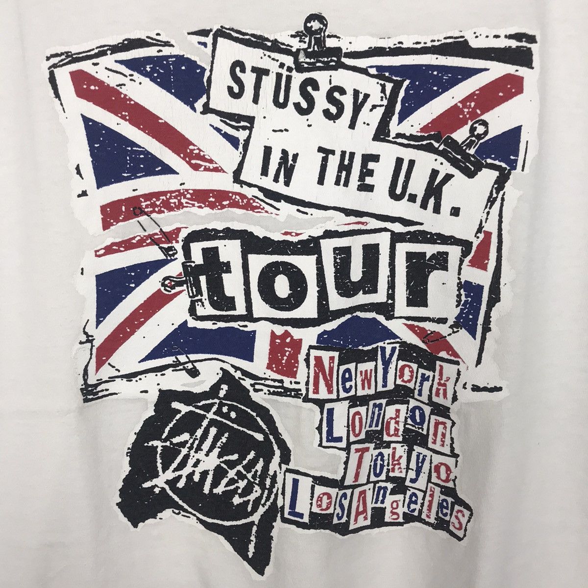 Band Tees × Stussy × Vintage 🔥RARE🔥 Vintage Stussy Sex Pistols Anarchy In The Uk Tour Size US M / EU 48-50 / 2 - 4 Thumbnail
