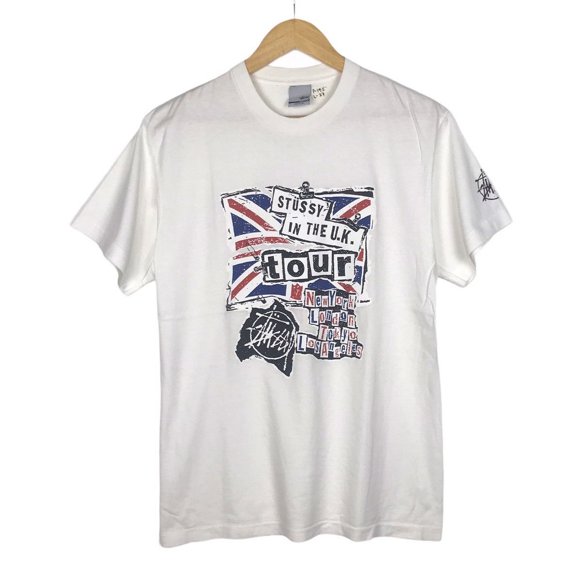 Band Tees × Stussy × Vintage 🔥RARE🔥 Vintage Stussy Sex Pistols Anarchy In The Uk Tour Size US M / EU 48-50 / 2 - 1 Thumbnail