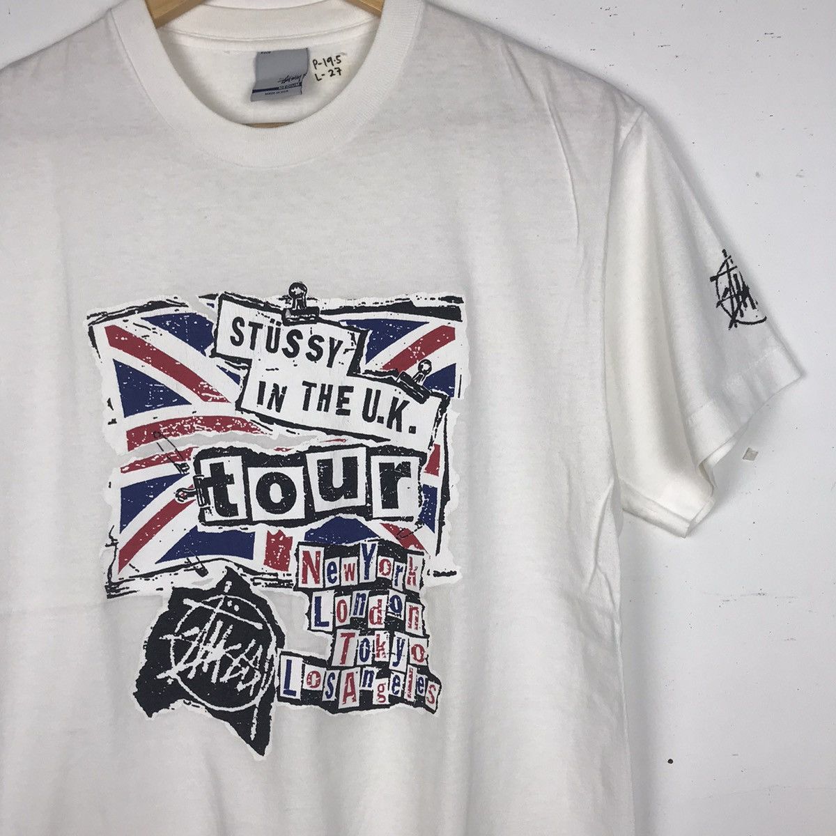 Band Tees × Stussy × Vintage 🔥RARE🔥 Vintage Stussy Sex Pistols Anarchy In The Uk Tour Size US M / EU 48-50 / 2 - 3 Thumbnail