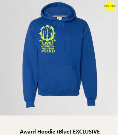 Bladee Award hoodie (Blue) EXCLUSIVE XL