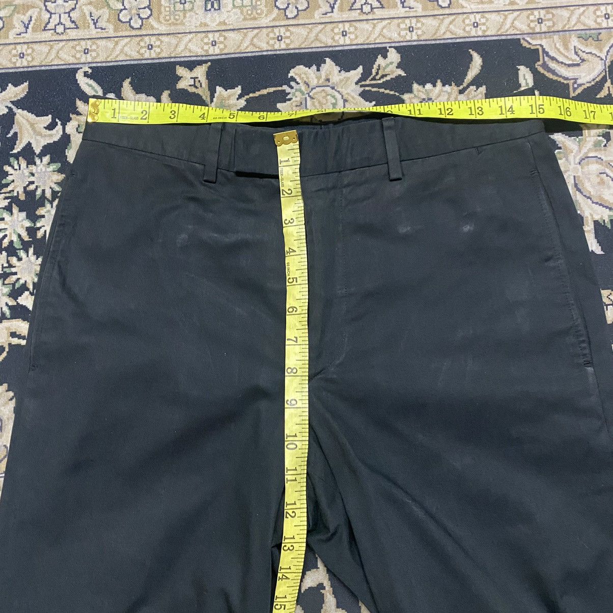 Hermes Vintage Hermes Black Faded Trouser Pants Size US 30 / EU 46 - 16 Thumbnail
