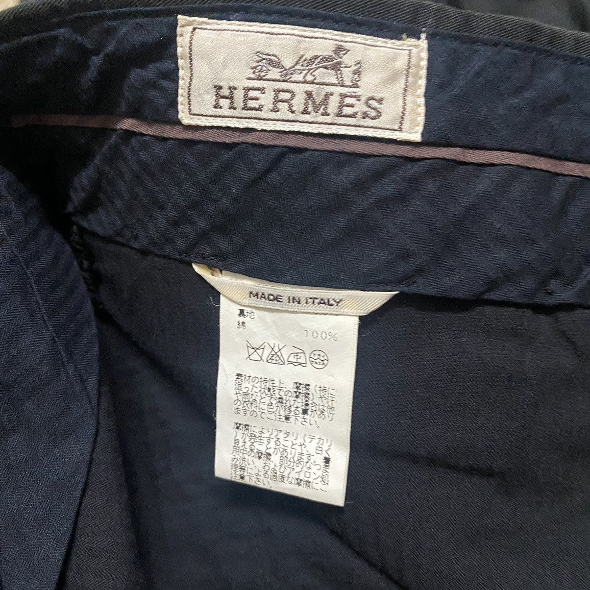 Hermes Vintage Hermes Black Faded Trouser Pants Size US 30 / EU 46 - 13 Thumbnail