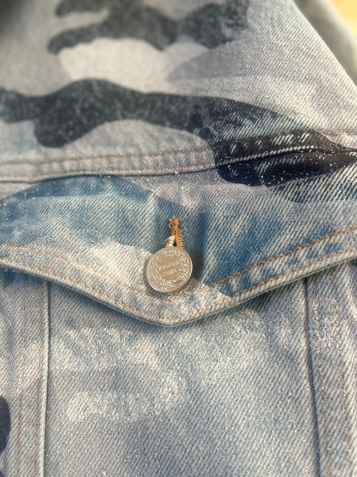 Vetements Oversized Denim Jacket in Grey Camo Size US M / EU 48-50 / 2 - 17 Thumbnail