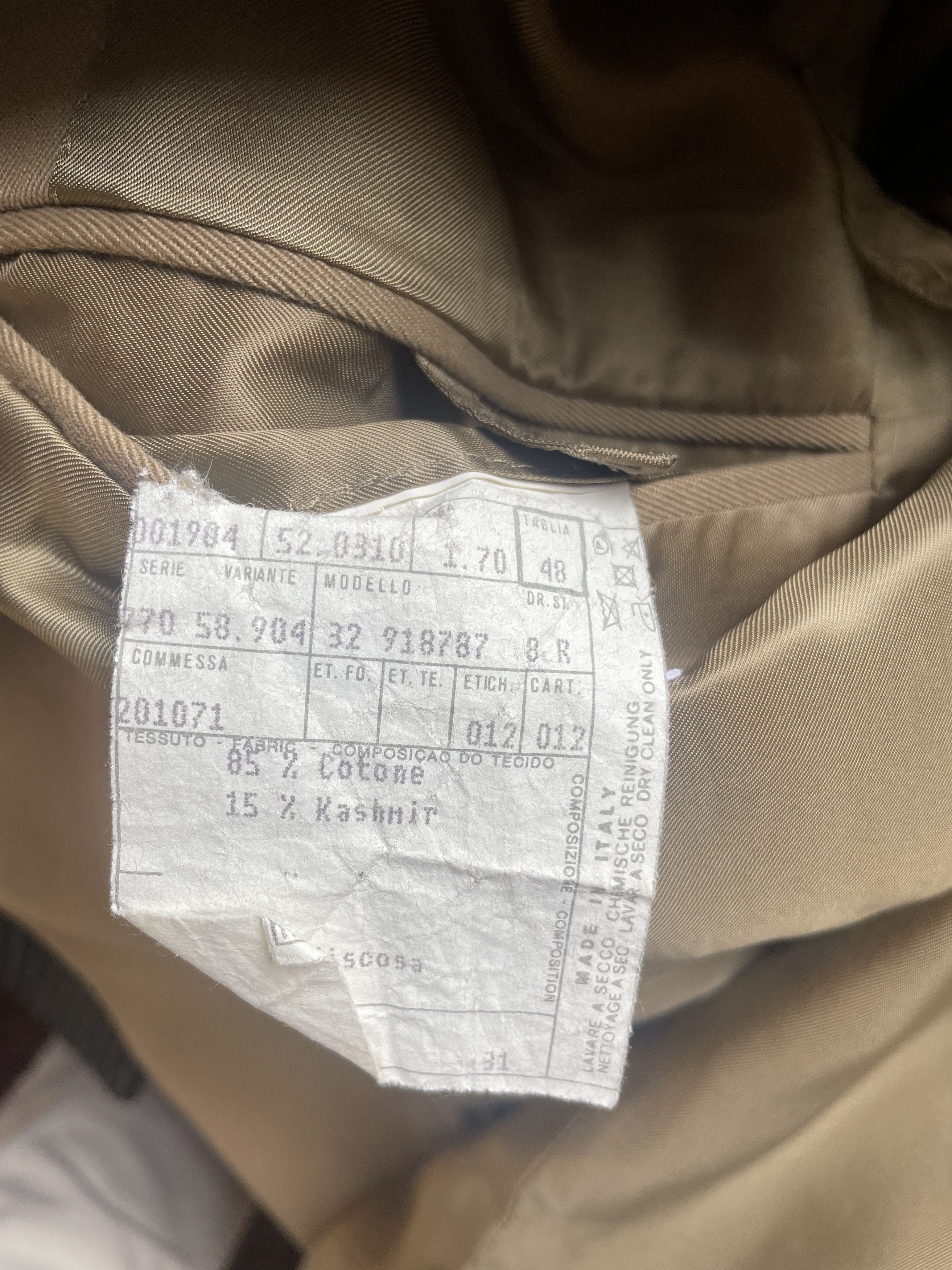 Helmut Lang Wool Kashmir Suit Size 48R - 9 Thumbnail