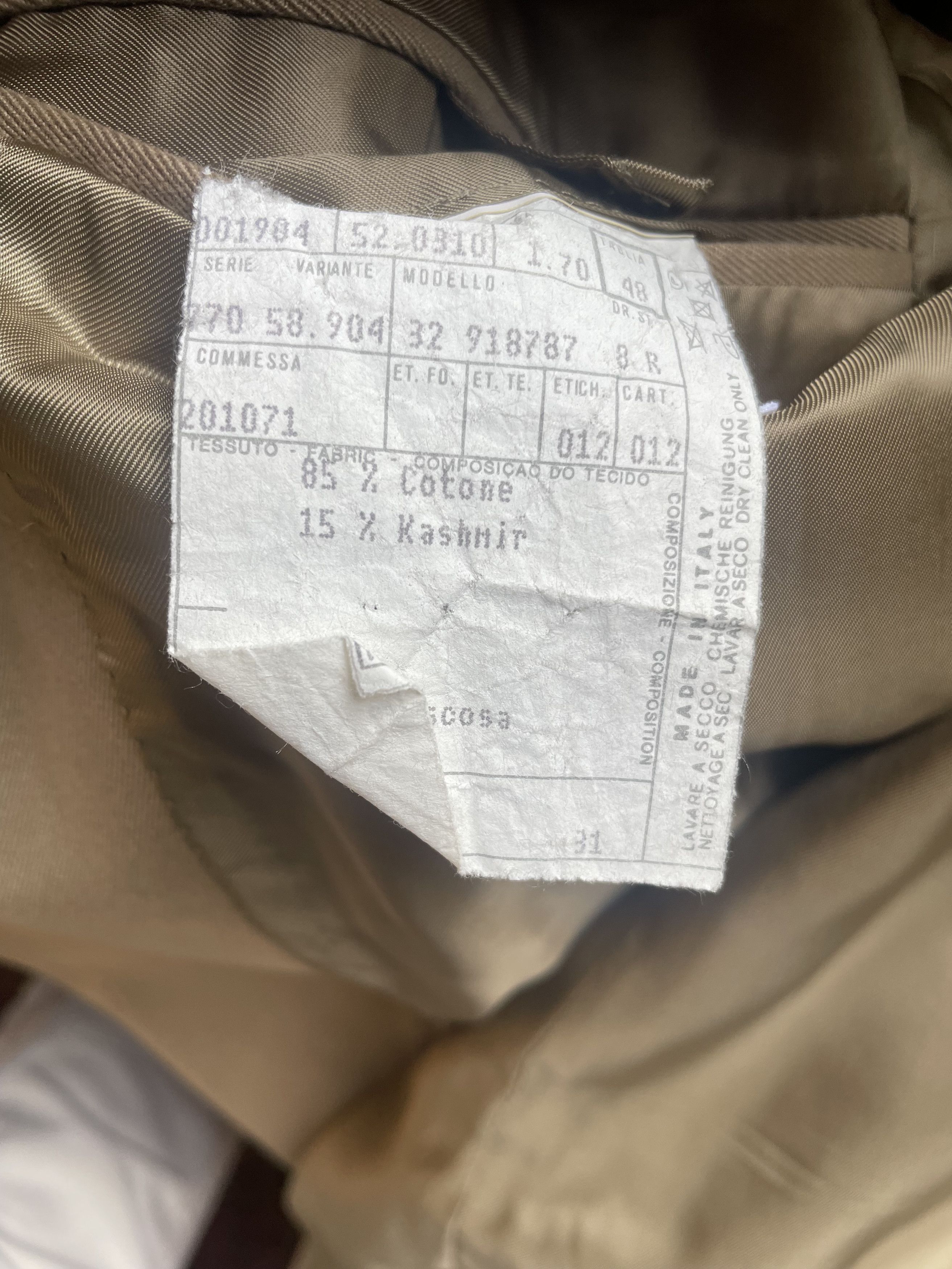 Helmut Lang Wool Kashmir Suit Size 48R - 8 Thumbnail
