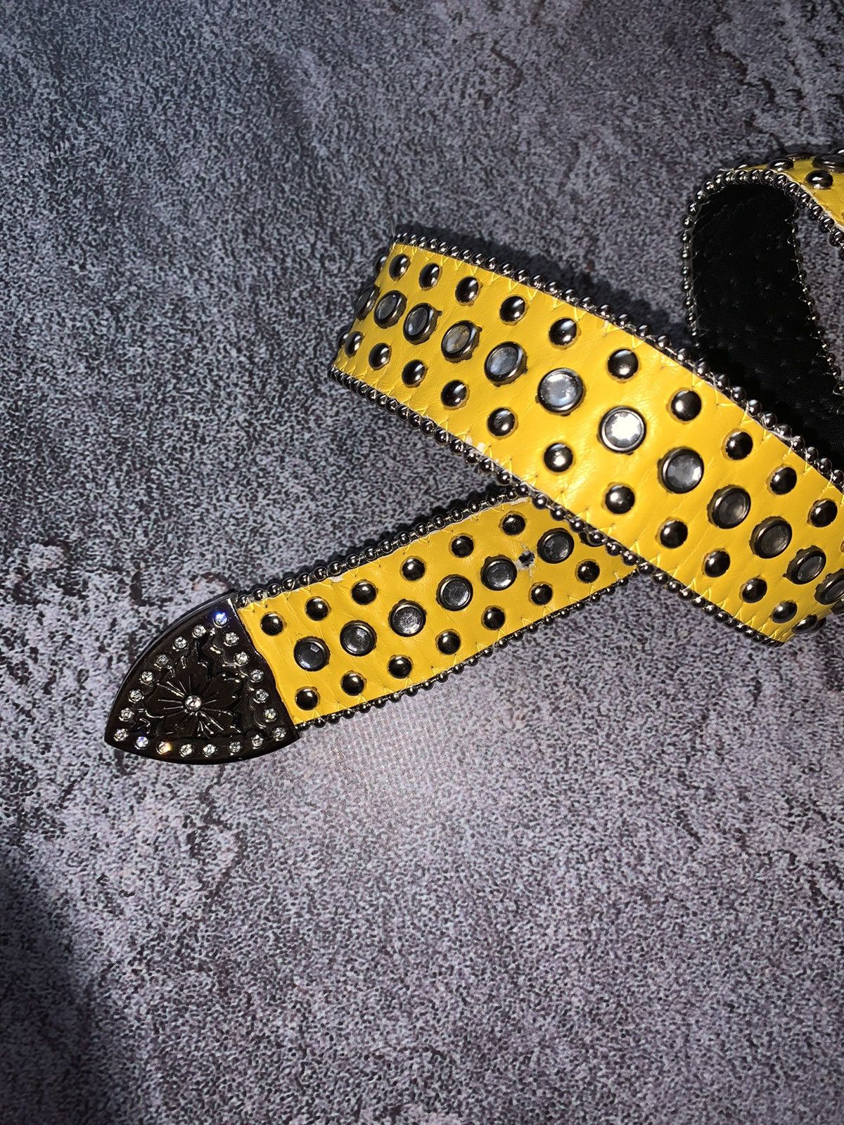 Japanese Brand × Vintage Belt like B.B. Simon Y2K rhinostones crystals stones yellow Size ONE SIZE - 8 Thumbnail