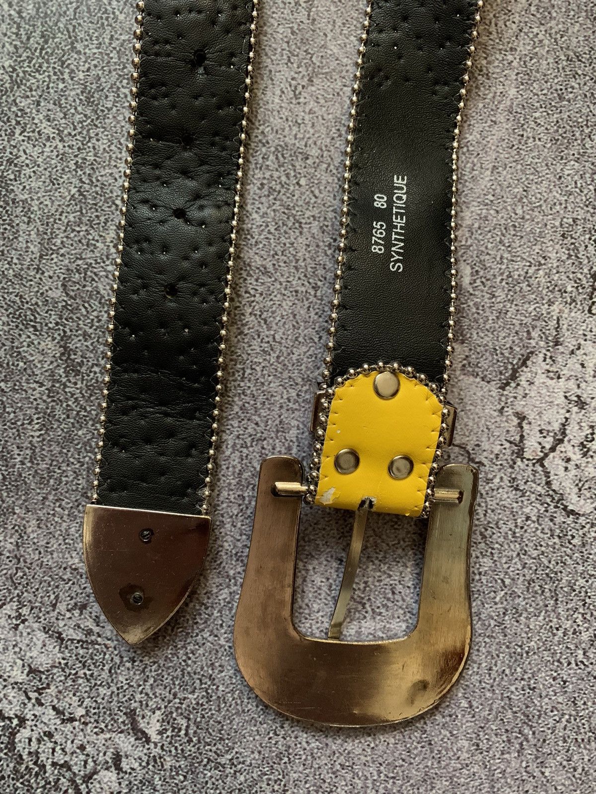 Japanese Brand × Vintage Belt like B.B. Simon Y2K rhinostones crystals stones yellow Size ONE SIZE - 17 Thumbnail