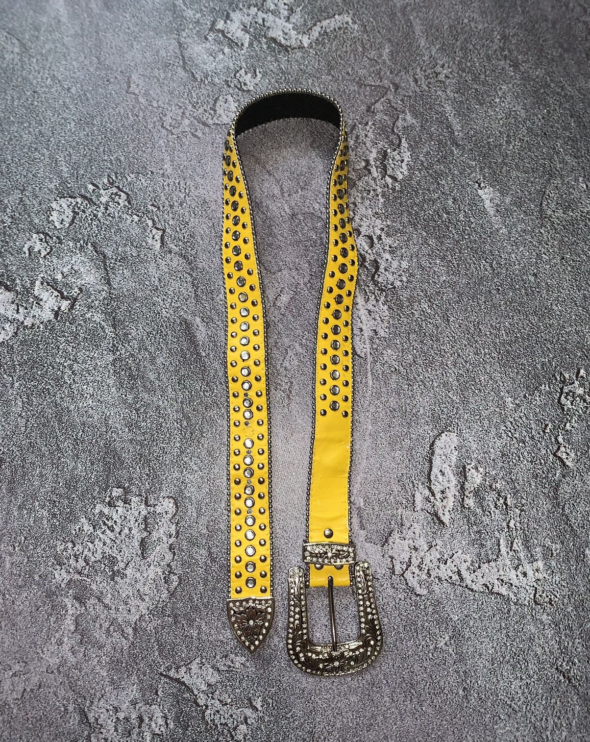 Japanese Brand × Vintage Belt like B.B. Simon Y2K rhinostones crystals stones yellow Size ONE SIZE - 10 Thumbnail