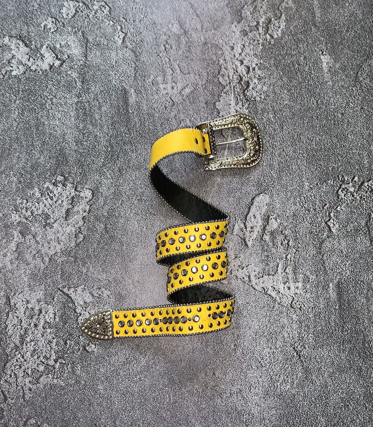 Japanese Brand × Vintage Belt like B.B. Simon Y2K rhinostones crystals stones yellow Size ONE SIZE - 4 Thumbnail