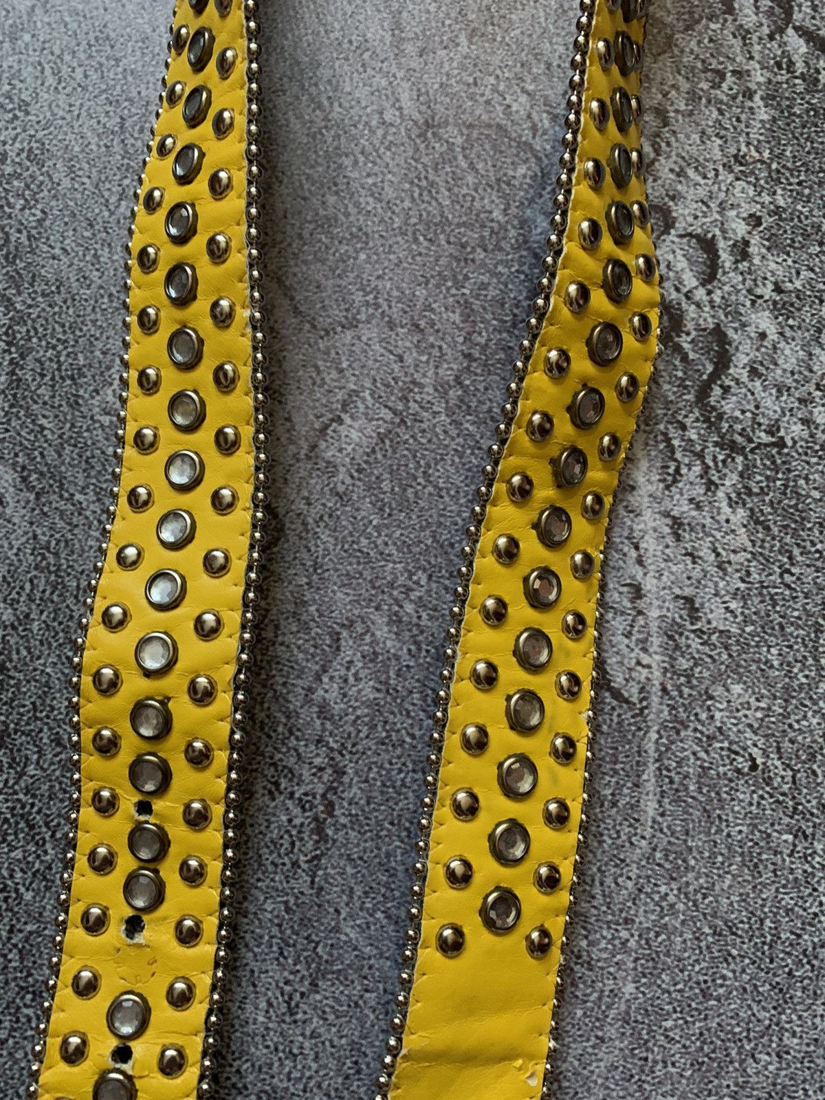 Japanese Brand × Vintage Belt like B.B. Simon Y2K rhinostones crystals stones yellow Size ONE SIZE - 14 Thumbnail