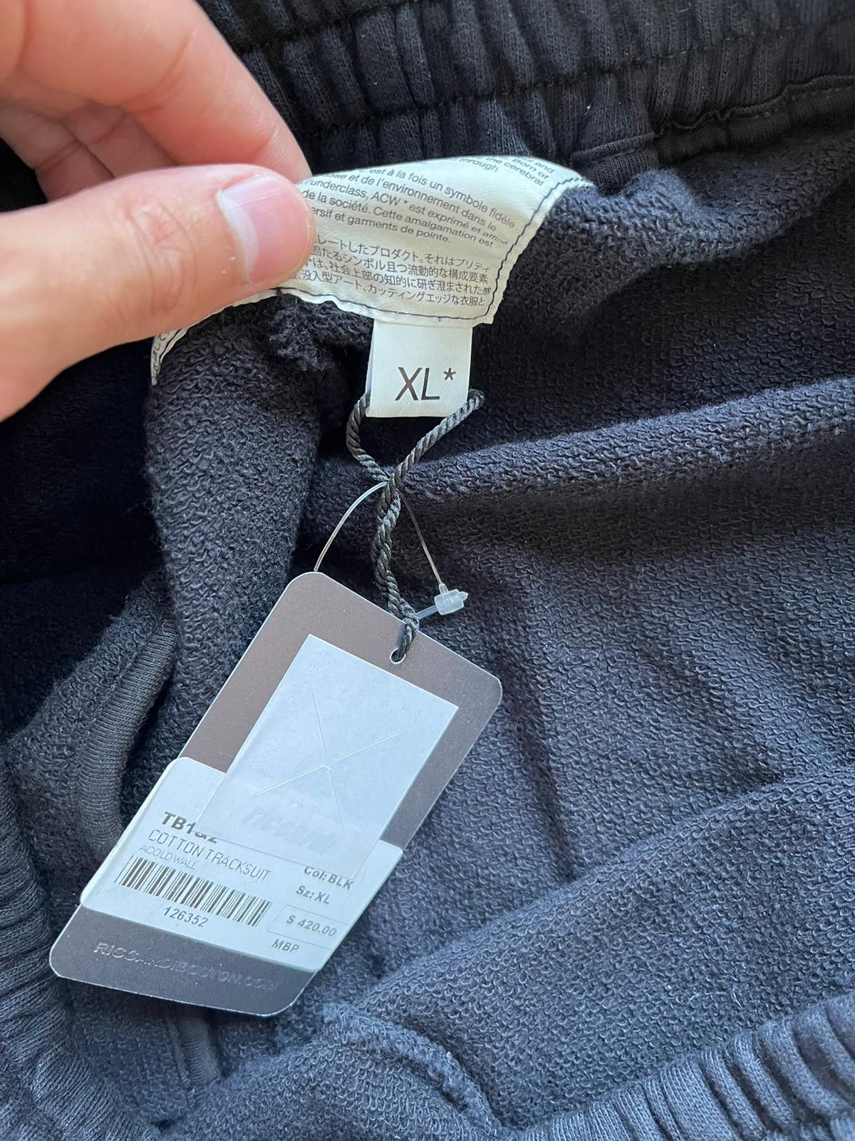 A-COLD-WALL* Logo Sweat Pants in Black Size US 36 / EU 52 - 11 Thumbnail