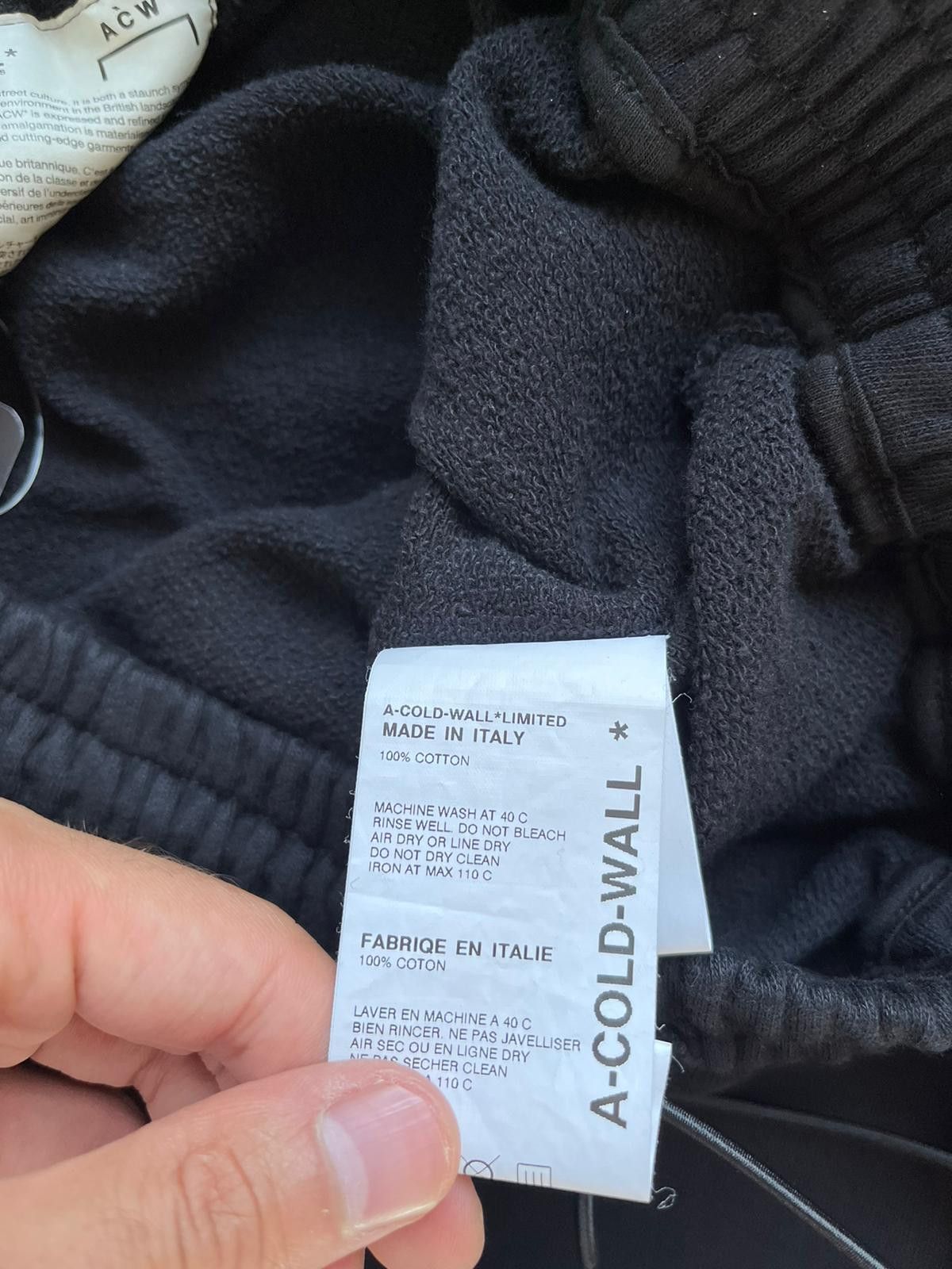 A-COLD-WALL* Logo Sweat Pants in Black Size US 36 / EU 52 - 10 Thumbnail