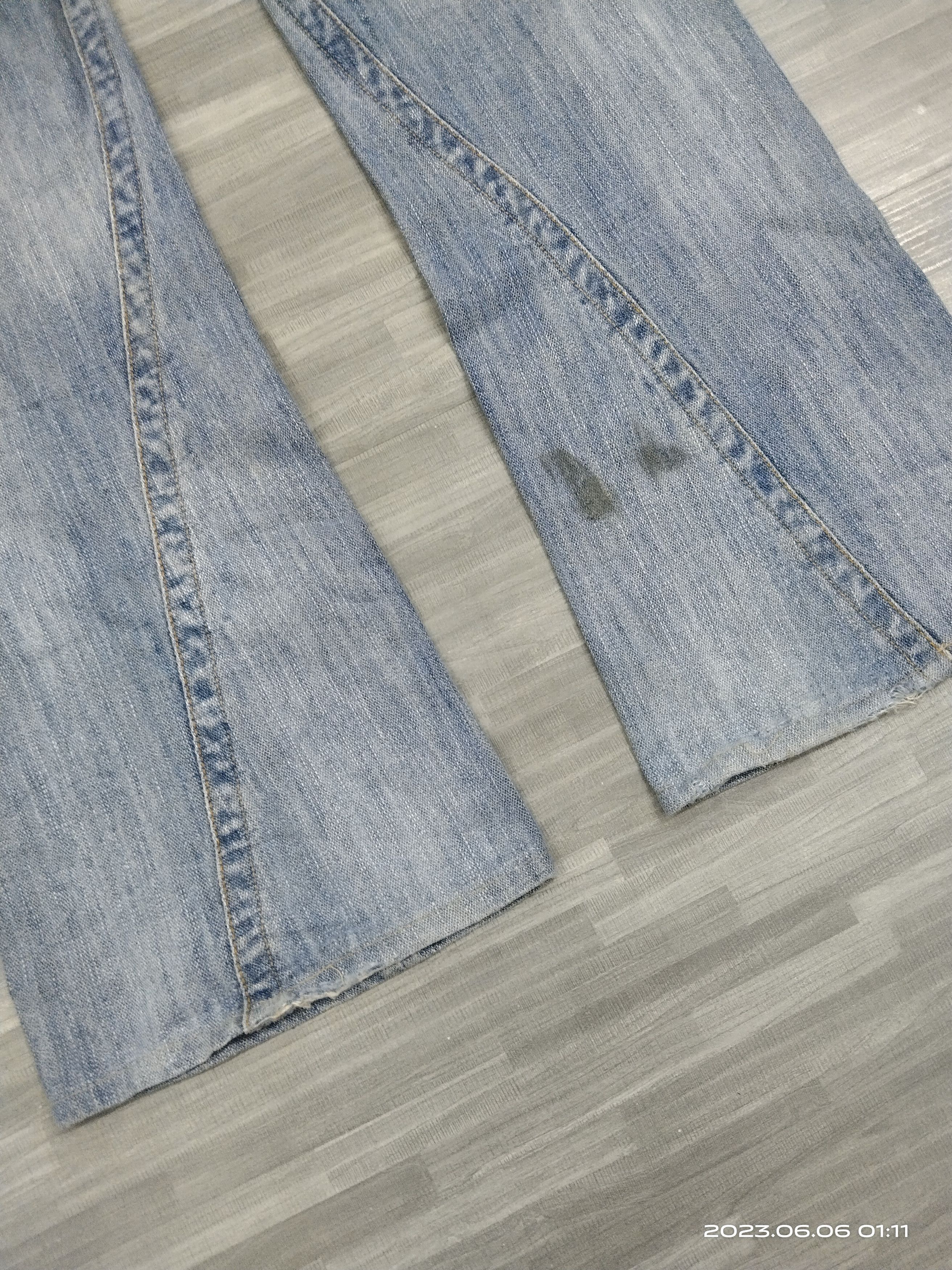 Japanese Brand FLARE TWIST DOMINATE DENIM PANTS Size US 29 - 6 Thumbnail