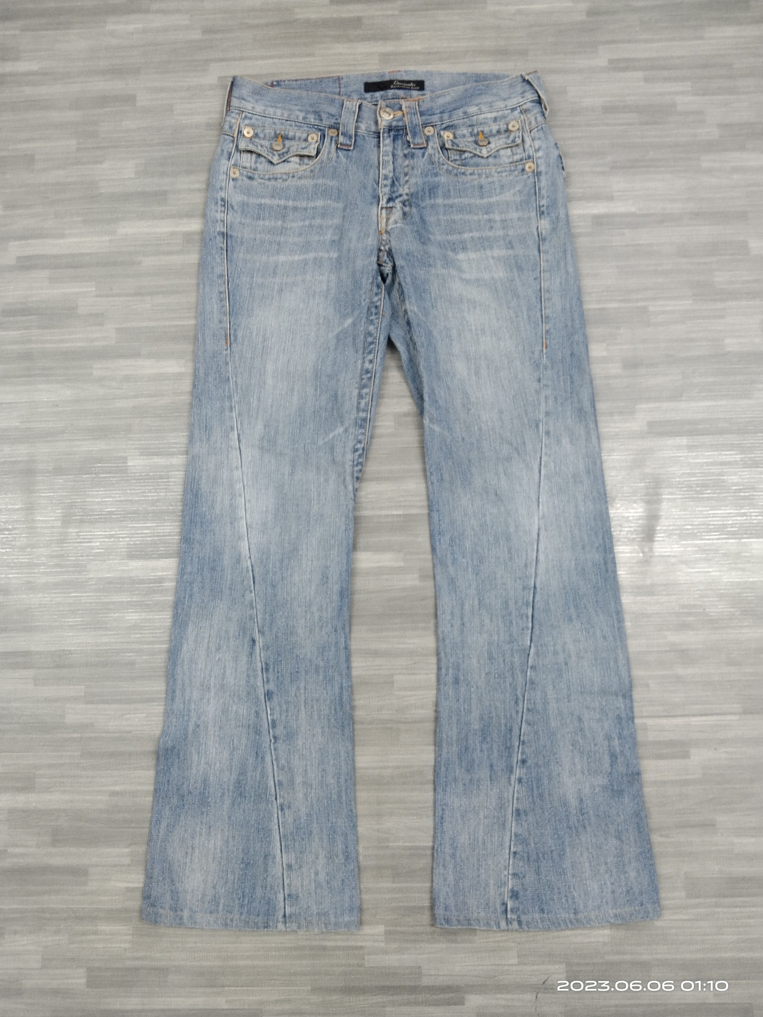 Japanese Brand FLARE TWIST DOMINATE DENIM PANTS Size US 29 - 2 Thumbnail