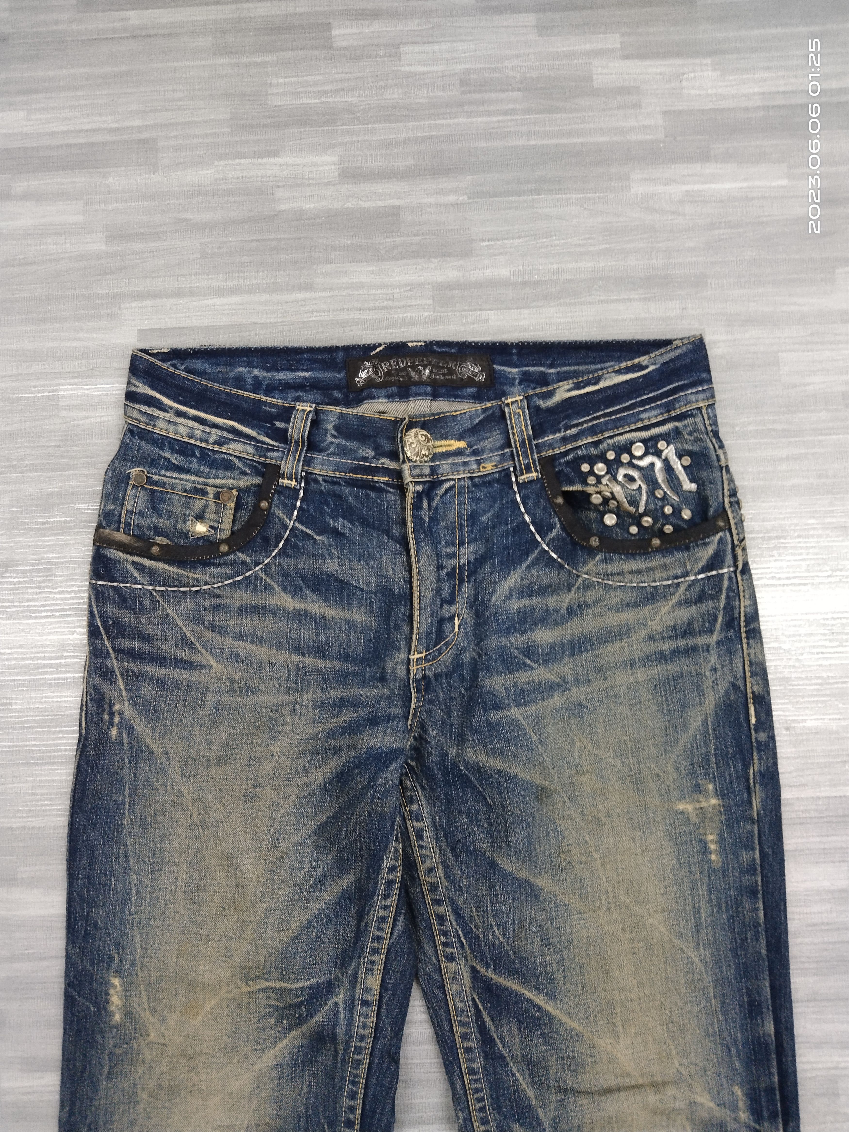 Rusty RUSTY STUDDED REDPEPPERS DENIM PANTS Size US 30 / EU 46 - 4 Thumbnail