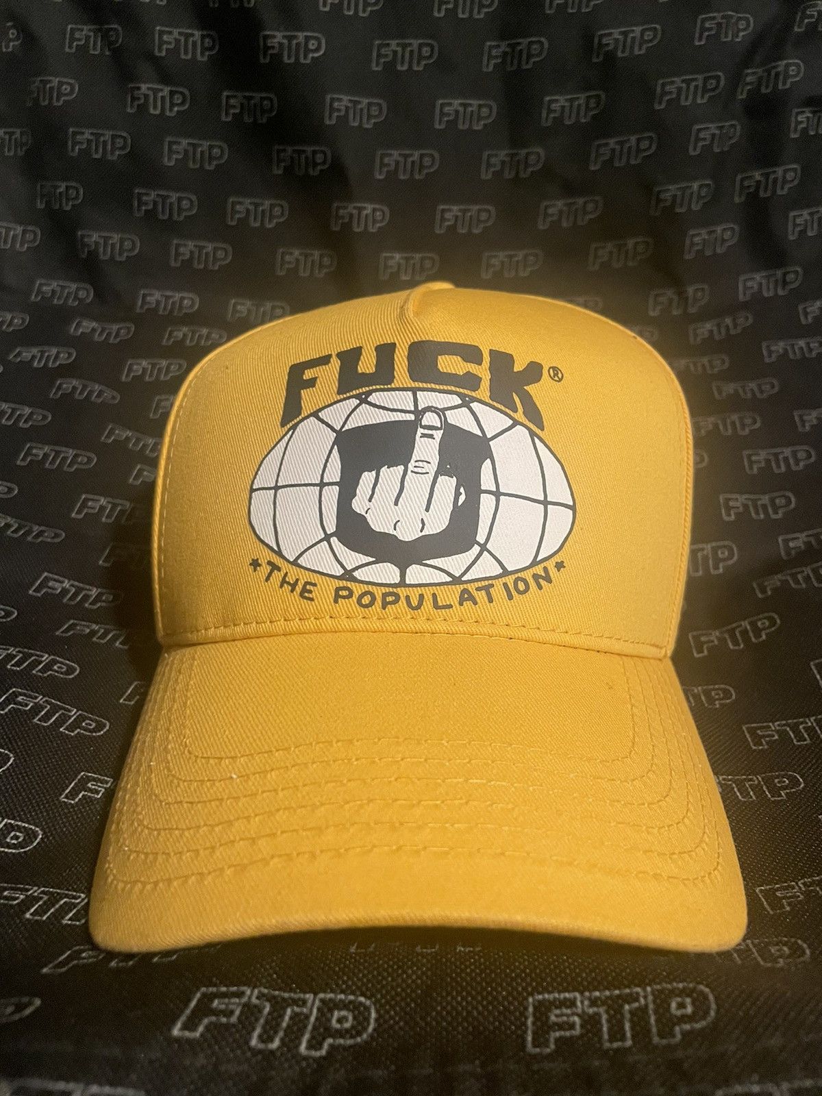 Fuck The Population Middle Finger 5 Panel Size ONE SIZE - 1 Thumbnail