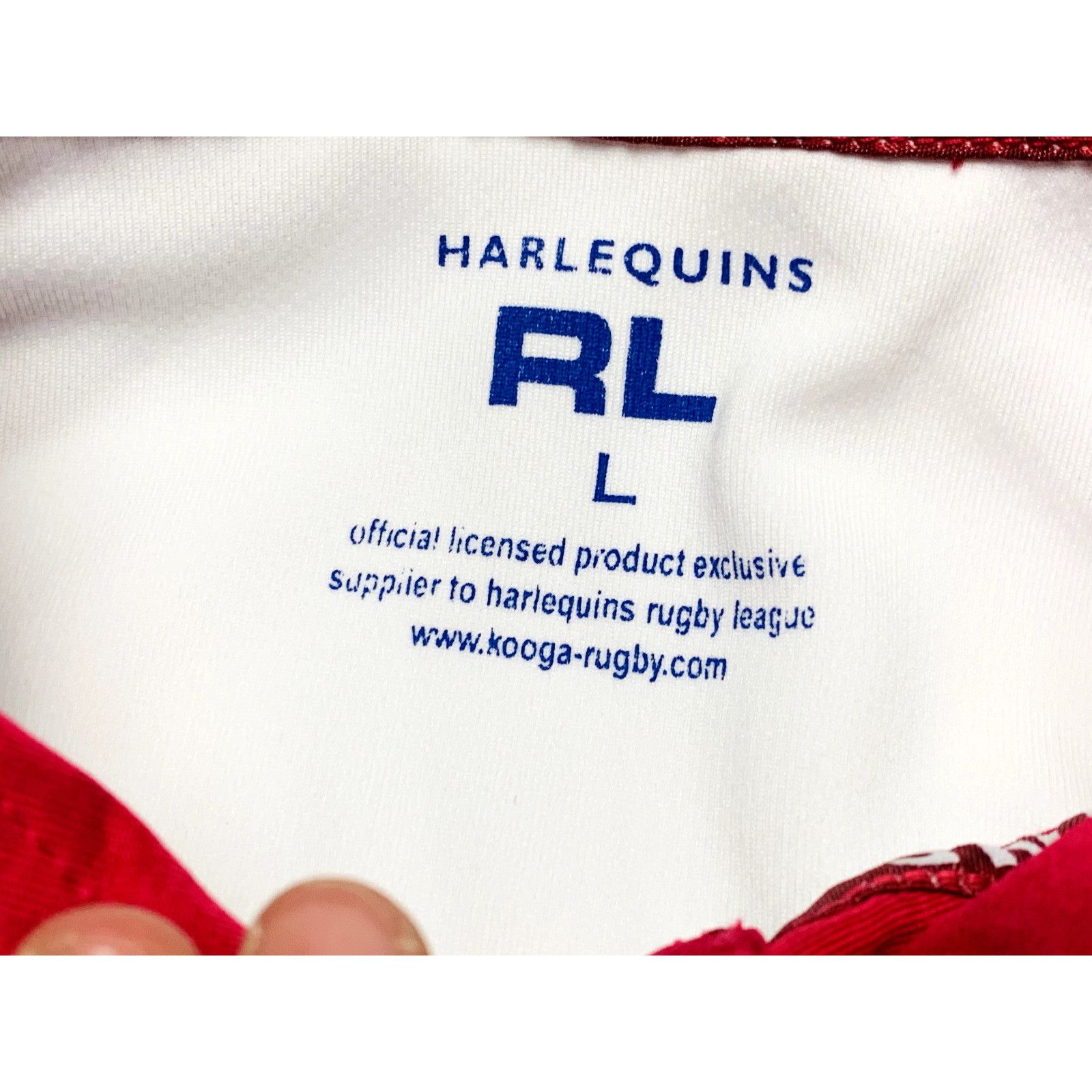 Vintage Harlequins RL Kooga White Rugby Shirt Size Large Sports Cafe Size US L / EU 52-54 / 3 - 9 Thumbnail