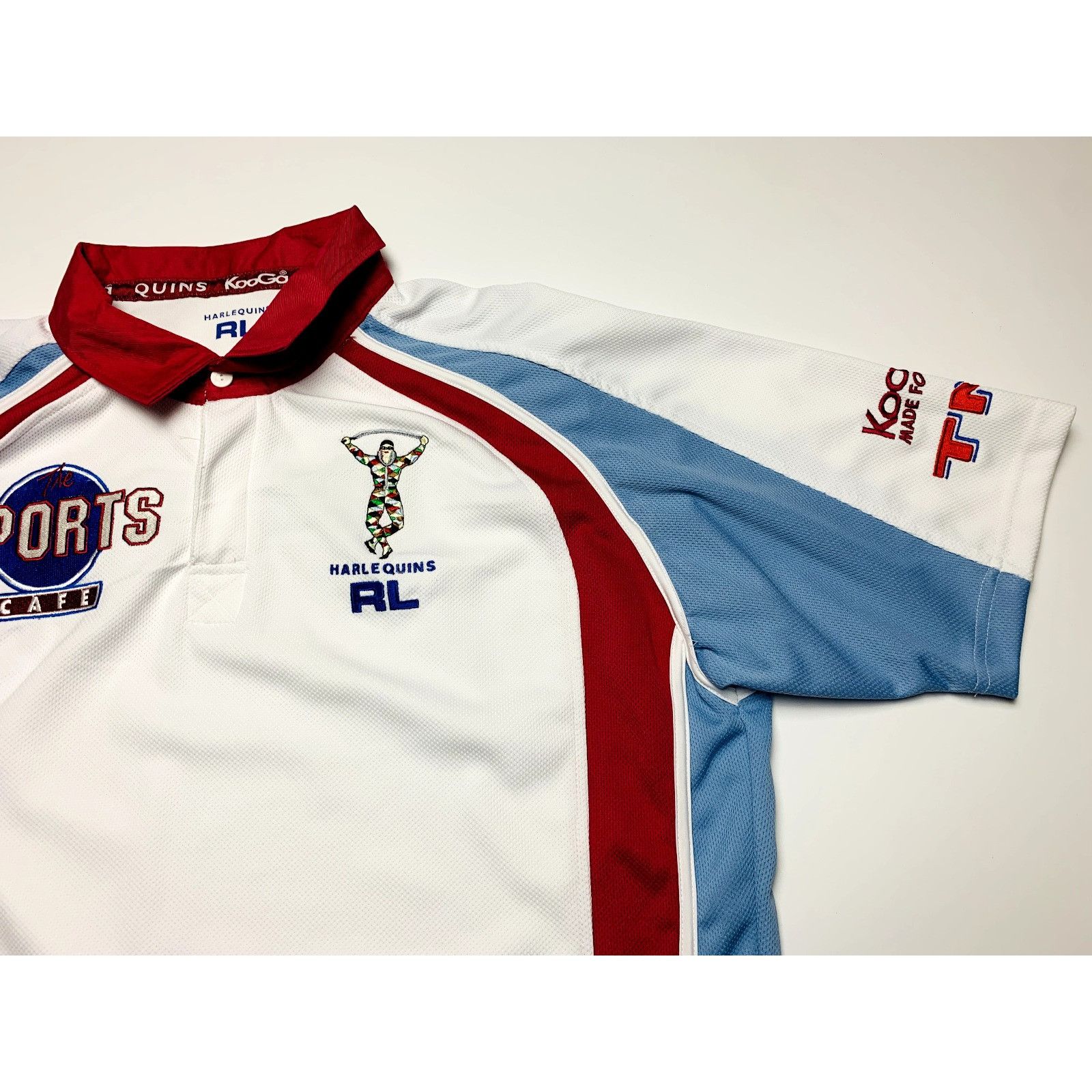 Vintage Harlequins RL Kooga White Rugby Shirt Size Large Sports Cafe Size US L / EU 52-54 / 3 - 2 Thumbnail
