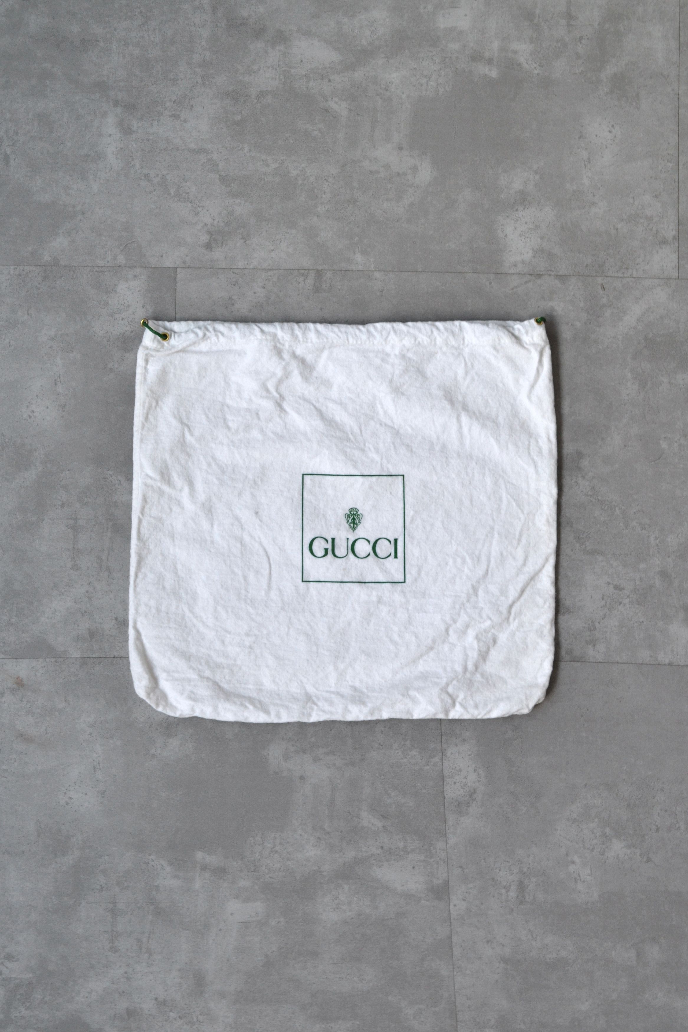 Gucci GUCCI Dust Bag Logo Vintage GG 90s Drawstring White Size ONE SIZE - 2 Thumbnail