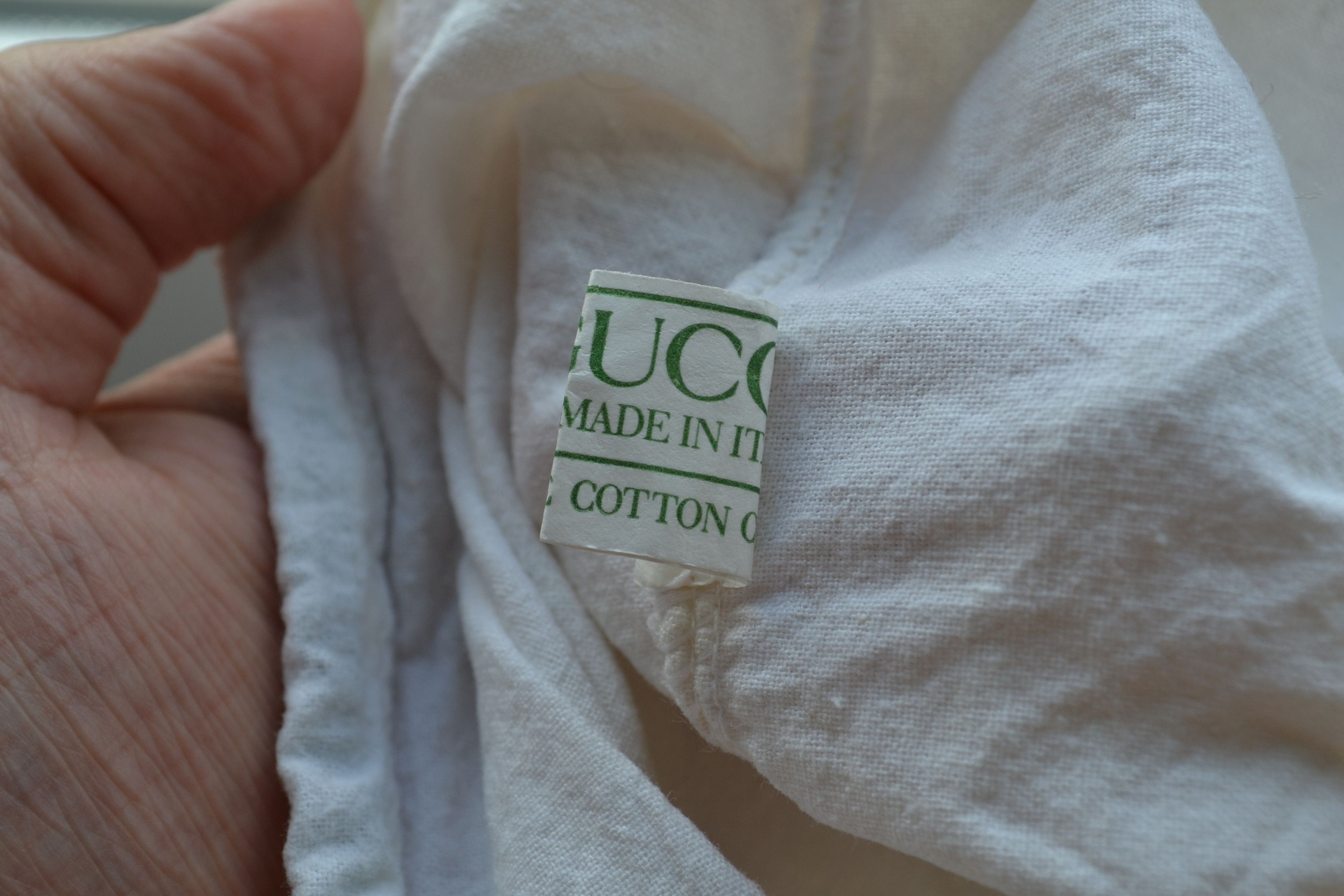 Gucci GUCCI Dust Bag Logo Vintage GG 90s Drawstring White Size ONE SIZE - 4 Thumbnail