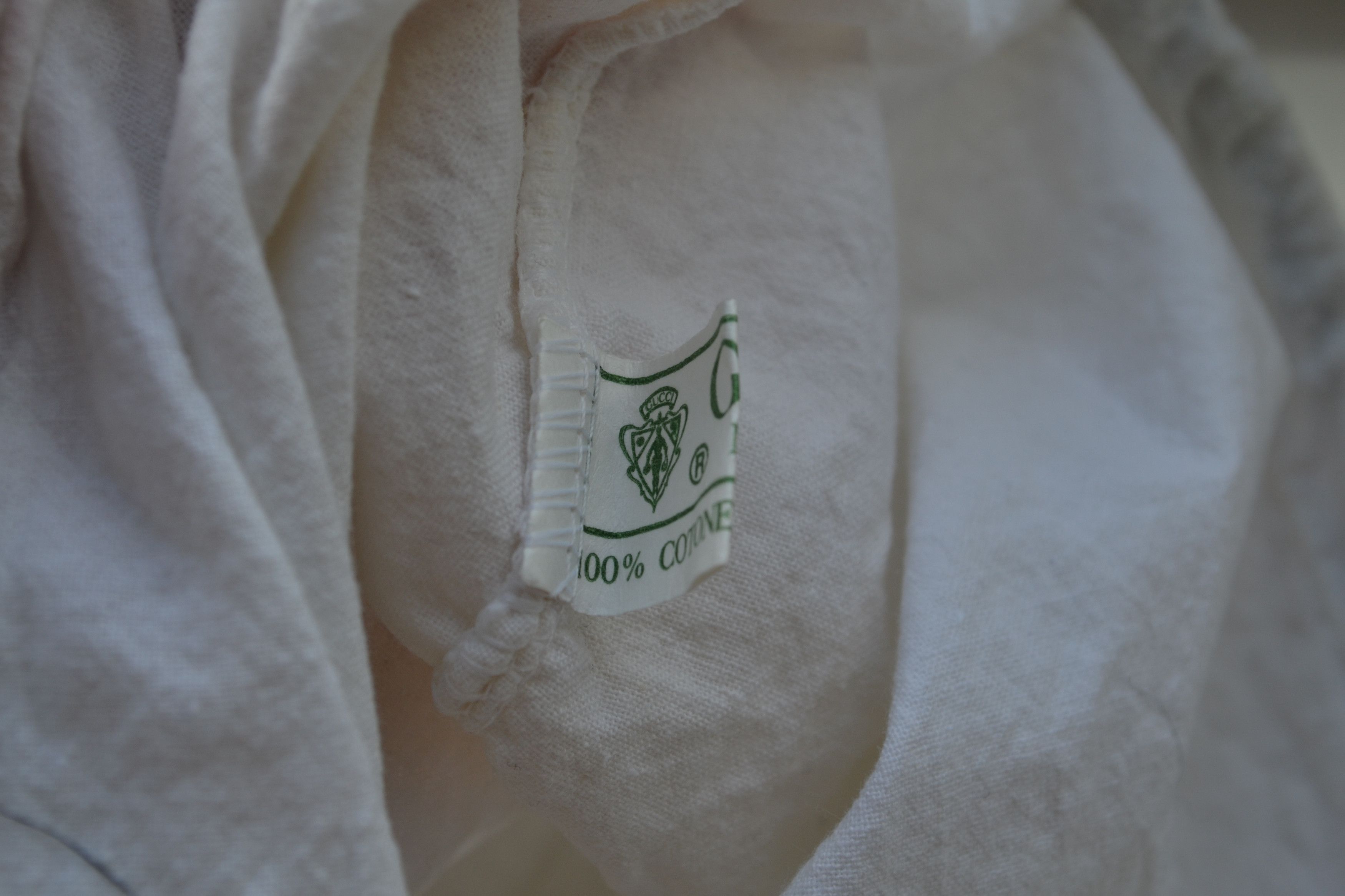Gucci GUCCI Dust Bag Logo Vintage GG 90s Drawstring White Size ONE SIZE - 5 Thumbnail