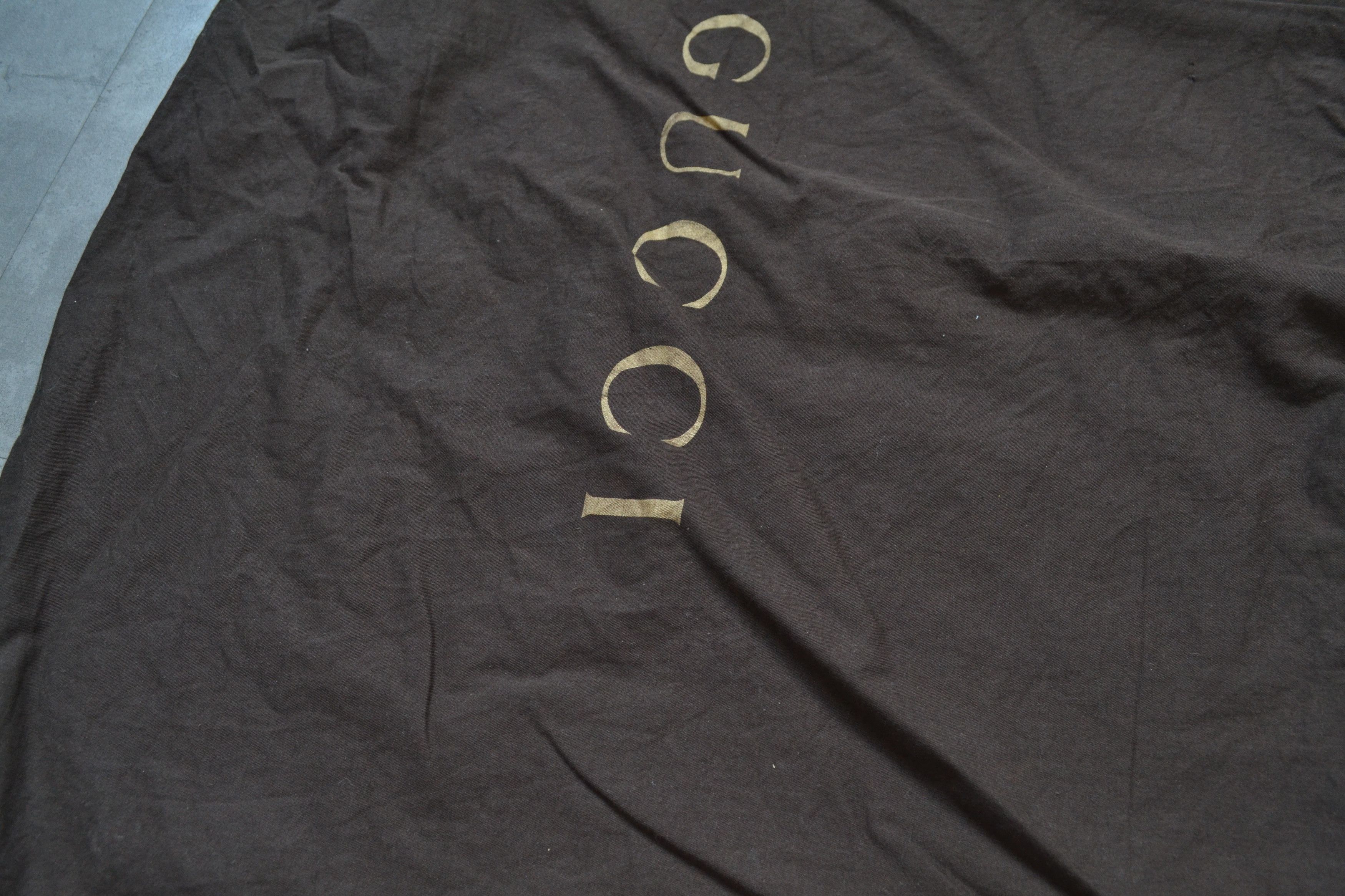 Gucci GUCCI Dust Bag Big Logo GG Brown Drawstring Size ONE SIZE - 3 Thumbnail