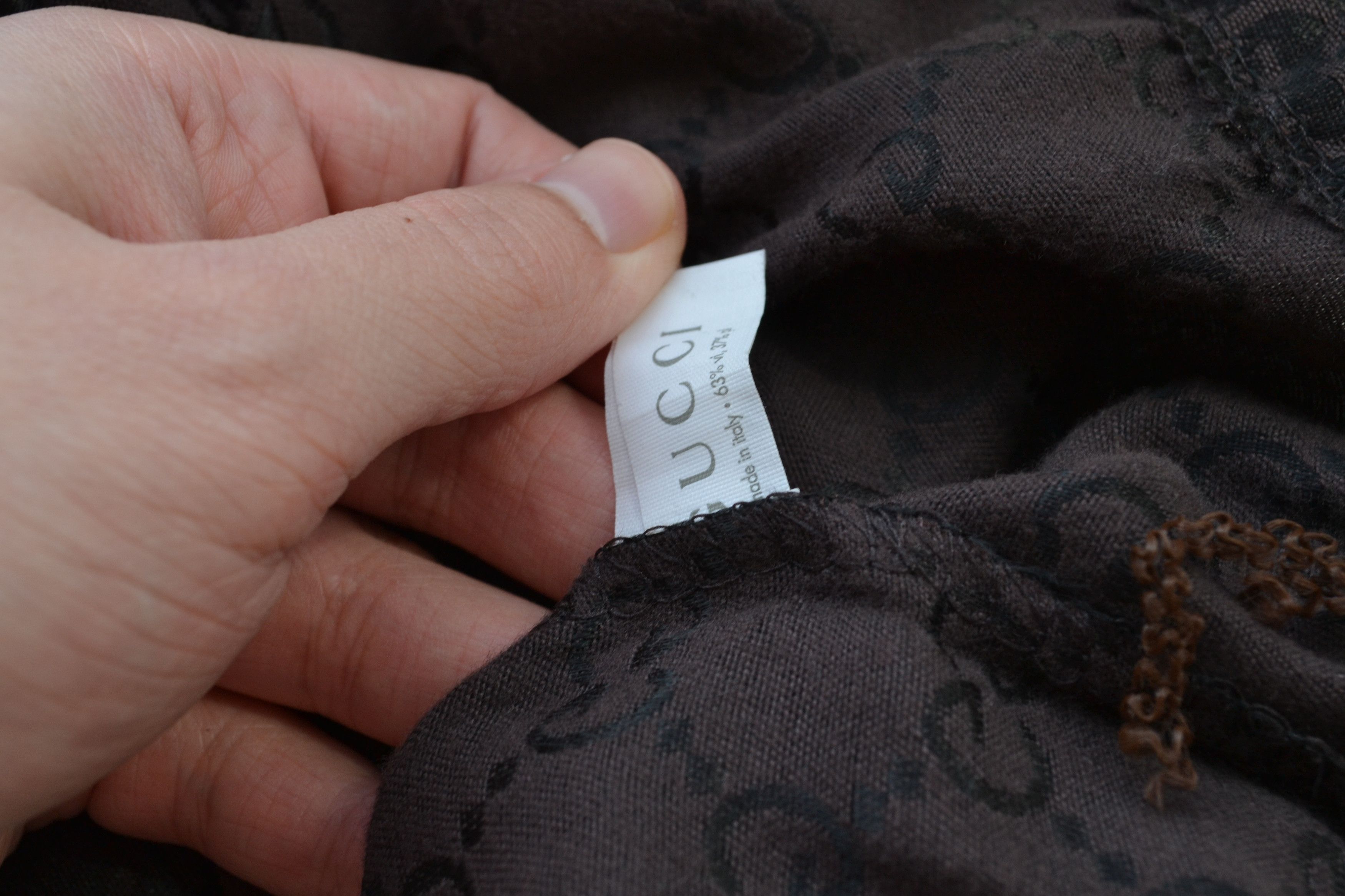 Gucci GUCCI Dust Bag Monogram GG Drawstring Brown Size ONE SIZE - 3 Thumbnail