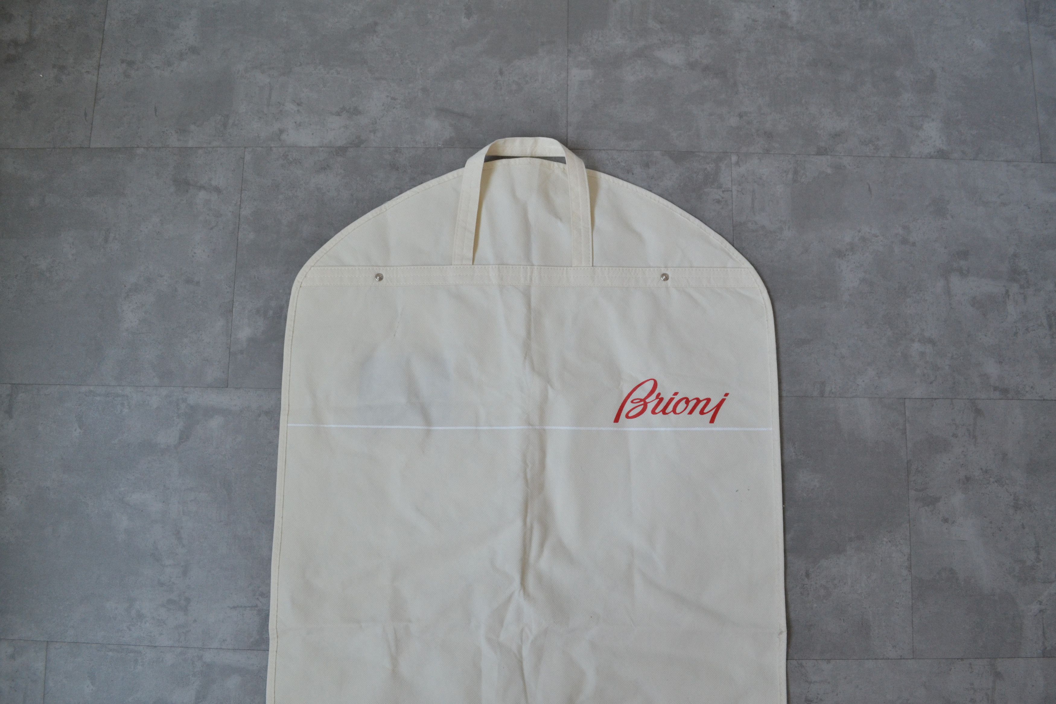 Brioni BRIONI Garment Bag Clothes Beige Zip Logo Red Size ONE SIZE - 2 Thumbnail