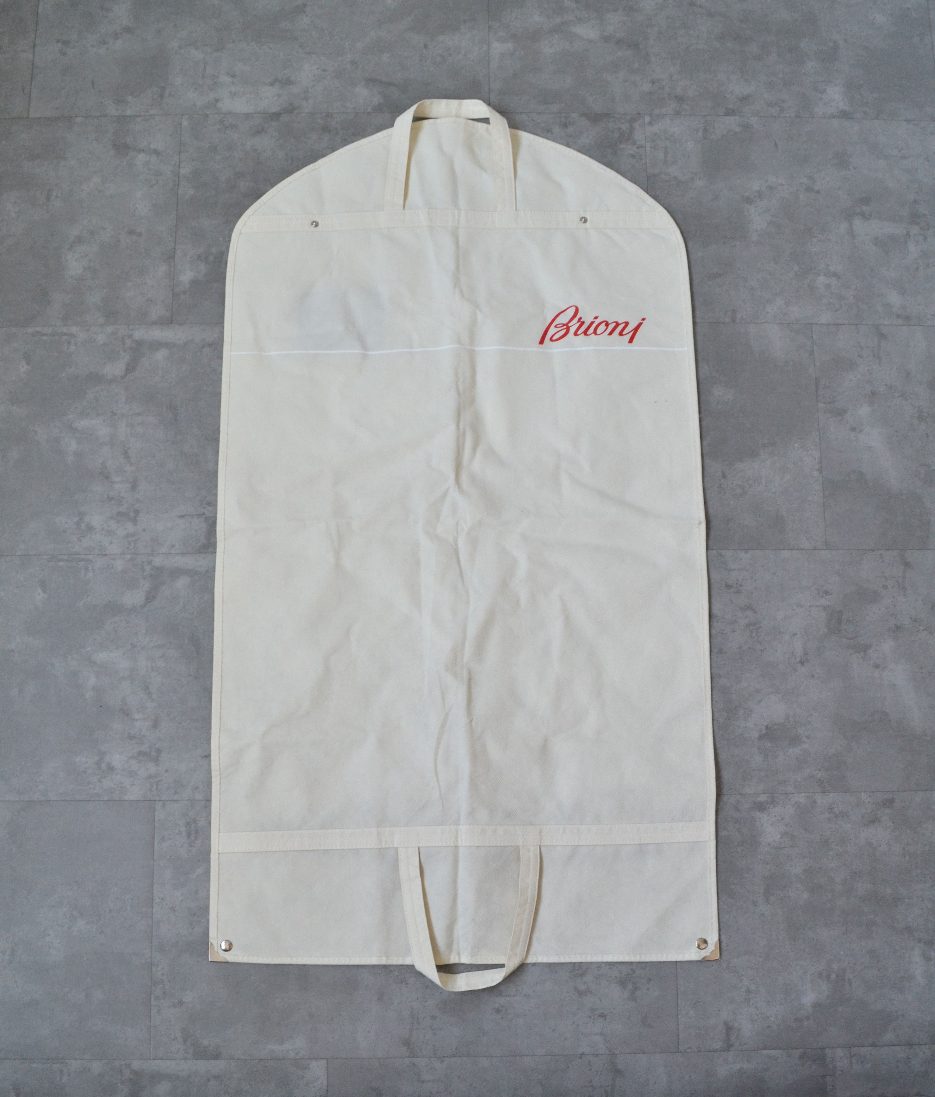 Brioni BRIONI Garment Bag Clothes Beige Zip Logo Red Size ONE SIZE - 1 Thumbnail