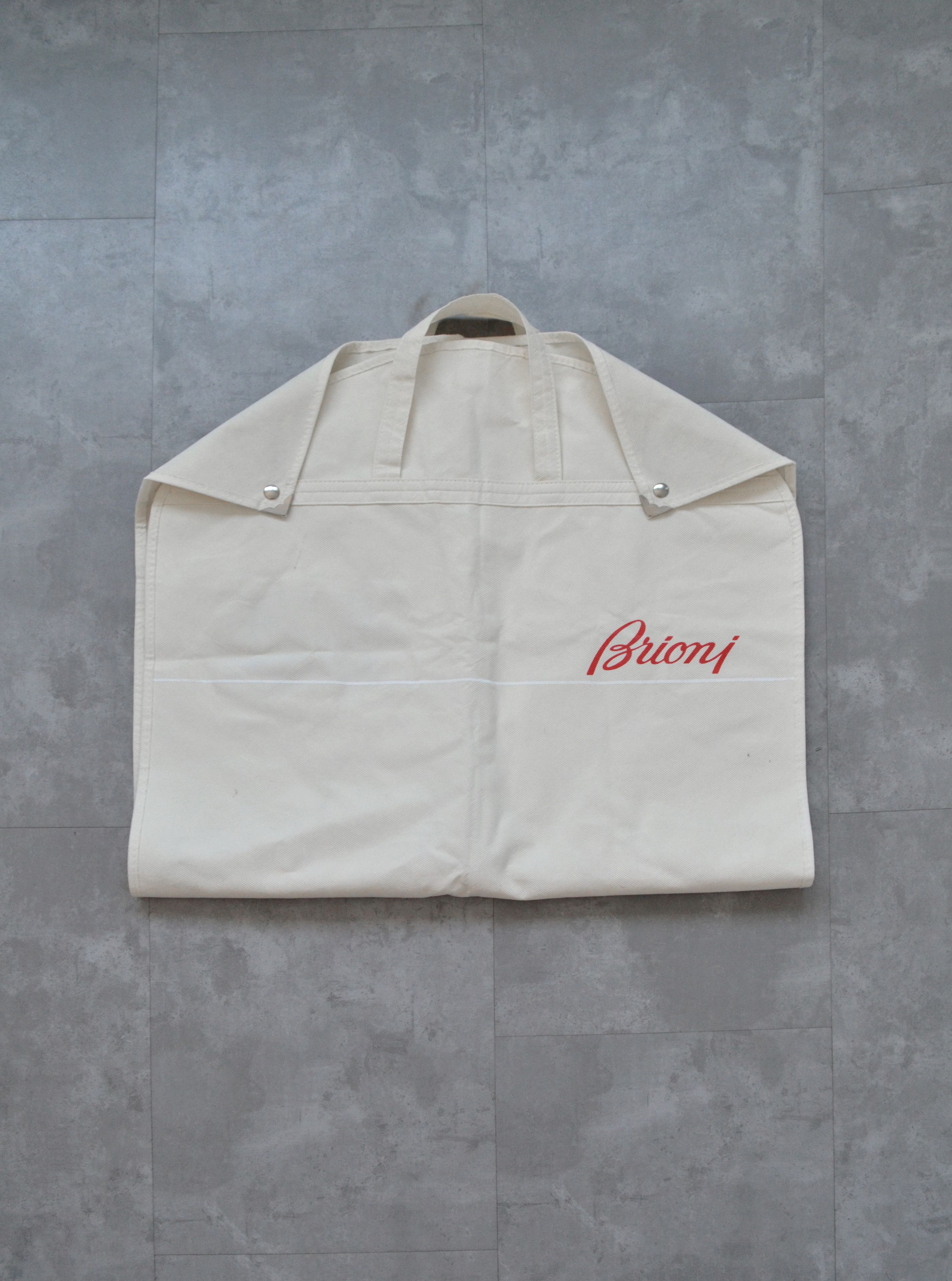Brioni BRIONI Garment Bag Clothes Beige Zip Logo Red Size ONE SIZE - 4 Thumbnail