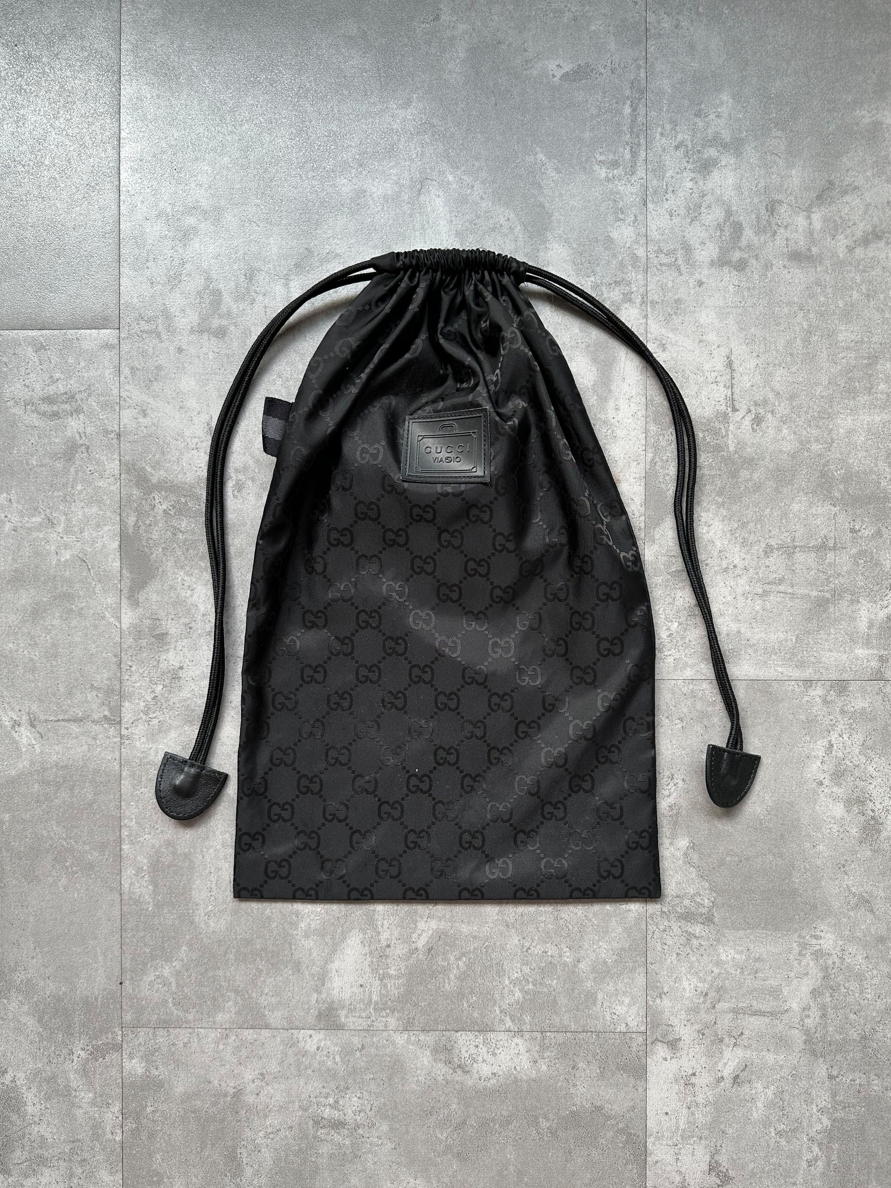 Gucci GUCCI Dust Bag Monogram Drawstring Badge Black Size ONE SIZE - 1 Thumbnail