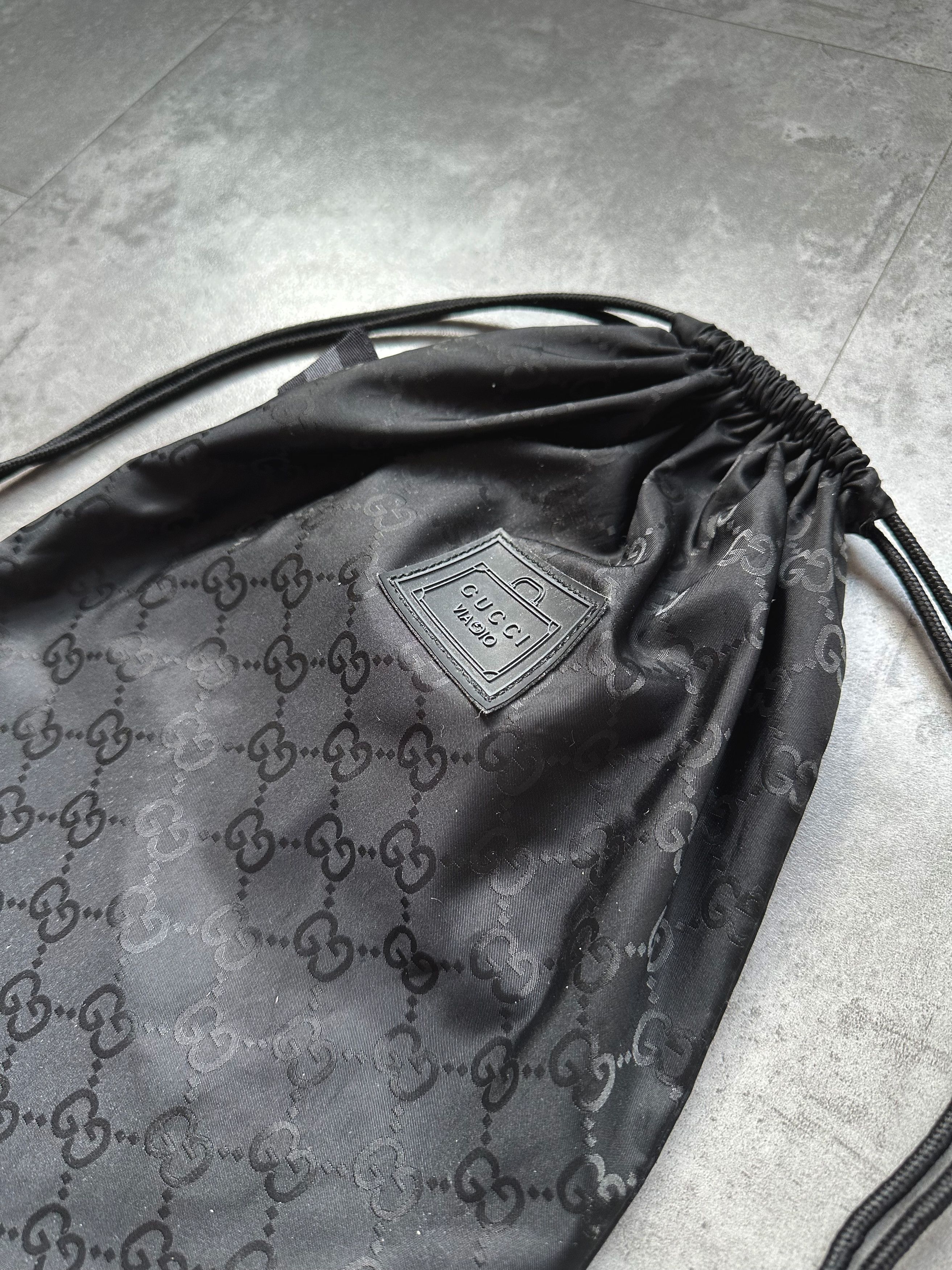 Gucci GUCCI Dust Bag Monogram Drawstring Badge Black Size ONE SIZE - 2 Thumbnail
