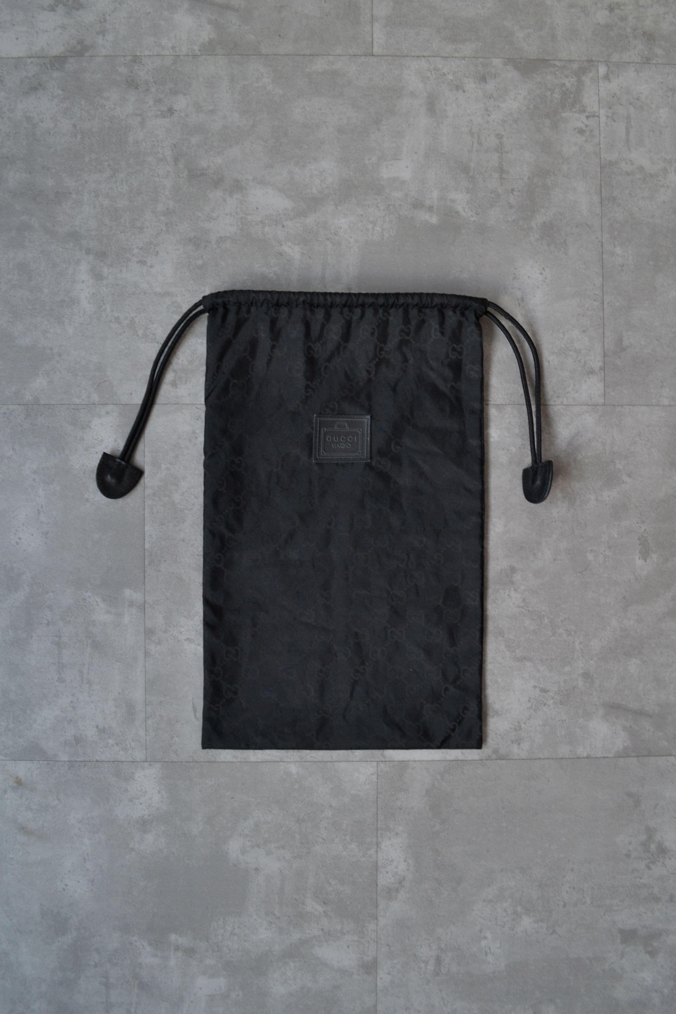 Gucci GUCCI Dust Bag Monogram Drawstring Badge Black Size ONE SIZE - 3 Thumbnail
