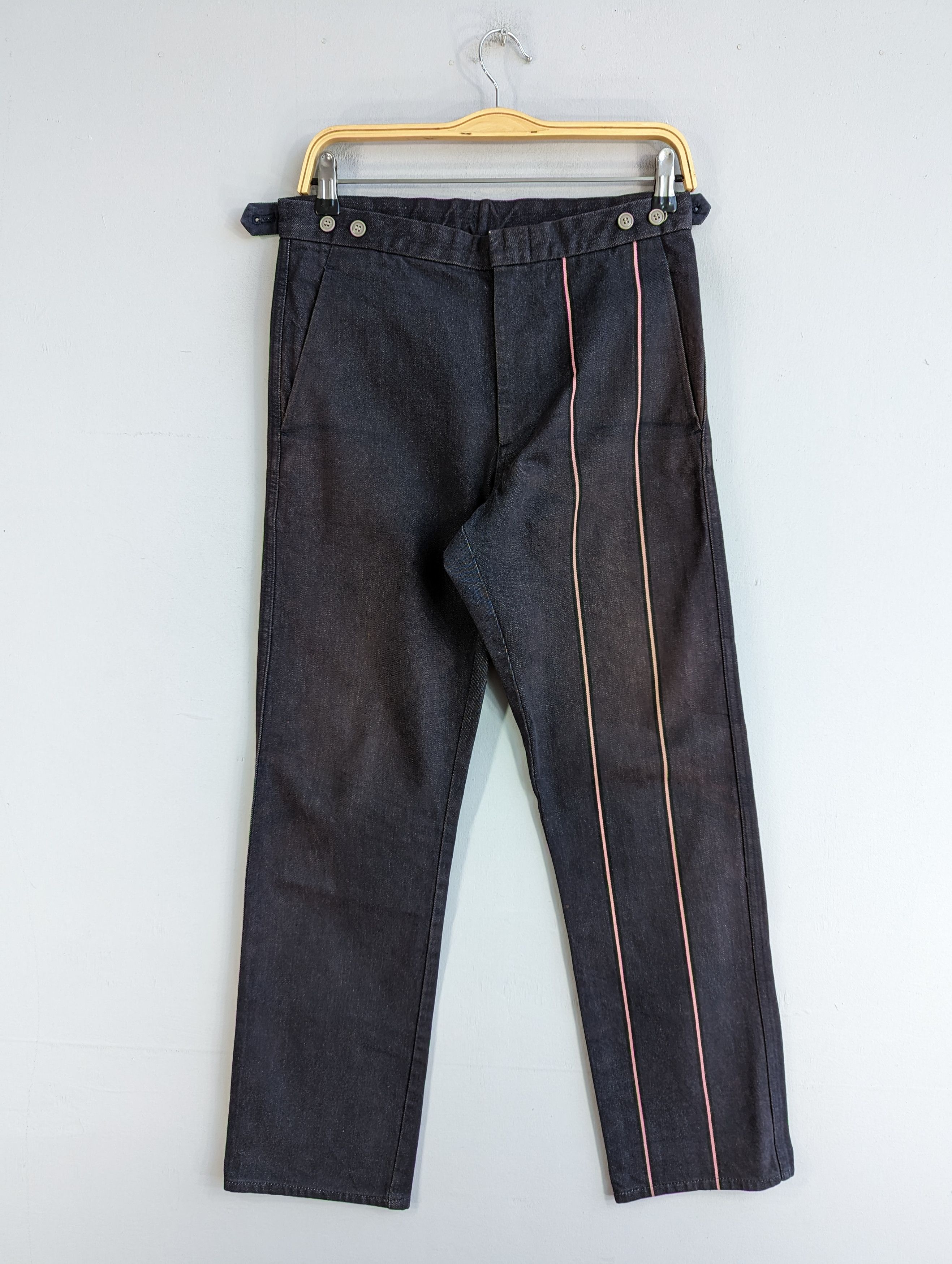 Comme des Garcons × Comme des Garcons Homme × Comme des Garcons Homme Plus 💥RARE💥AD2001 Comme Des Garcons Homme Plus Stripe Pants Size US 30 / EU 46 - 1 Thumbnail