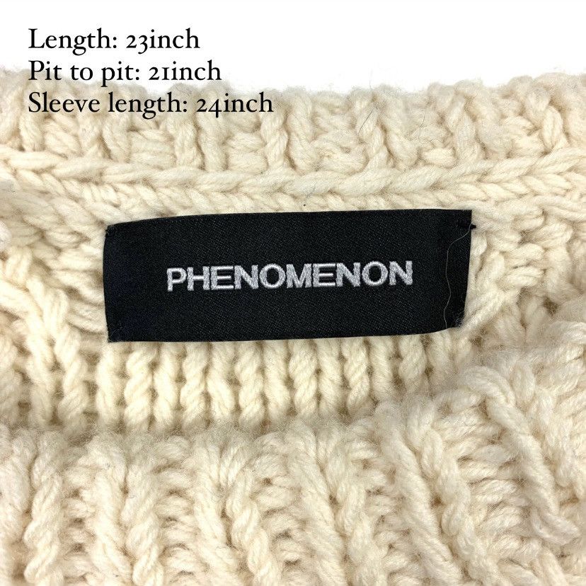 PHENOMENON Phenomenon 11AW Wool Sweater in Cream Size US M / EU 48-50 / 2 - 5 Thumbnail