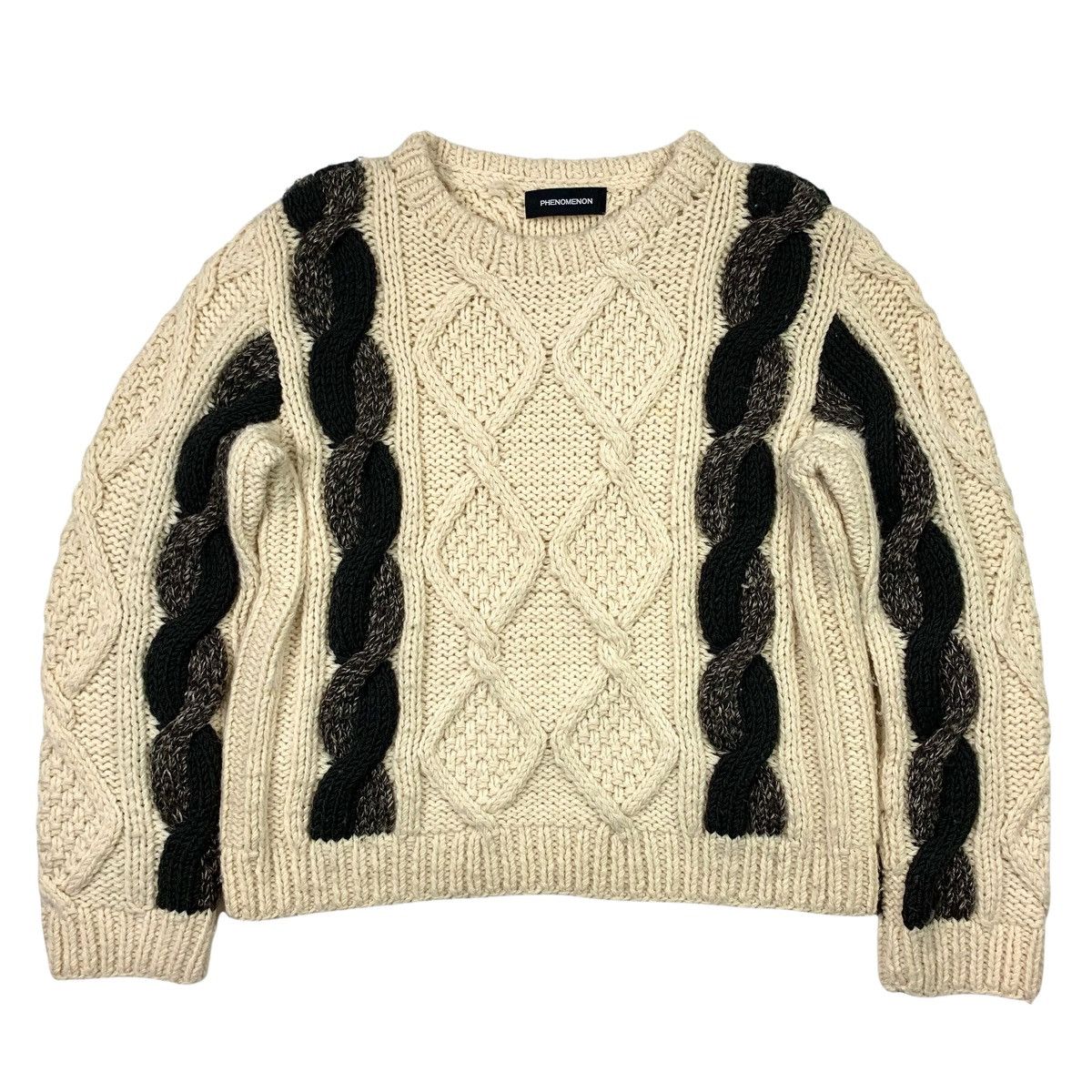 PHENOMENON Phenomenon 11AW Wool Sweater in Cream Size US M / EU 48-50 / 2 - 1 Thumbnail