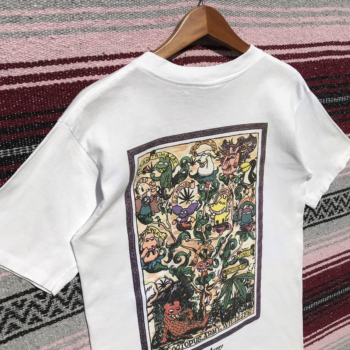 Octopus × Vintage Vintage 90s Octopus Army Shirt Surfboards Size US M / EU 48-50 / 2 - 5 Thumbnail