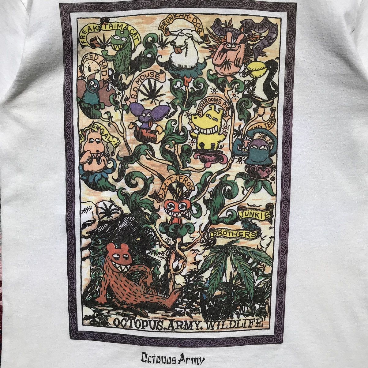 Octopus × Vintage Vintage 90s Octopus Army Shirt Surfboards Size US M / EU 48-50 / 2 - 10 Thumbnail
