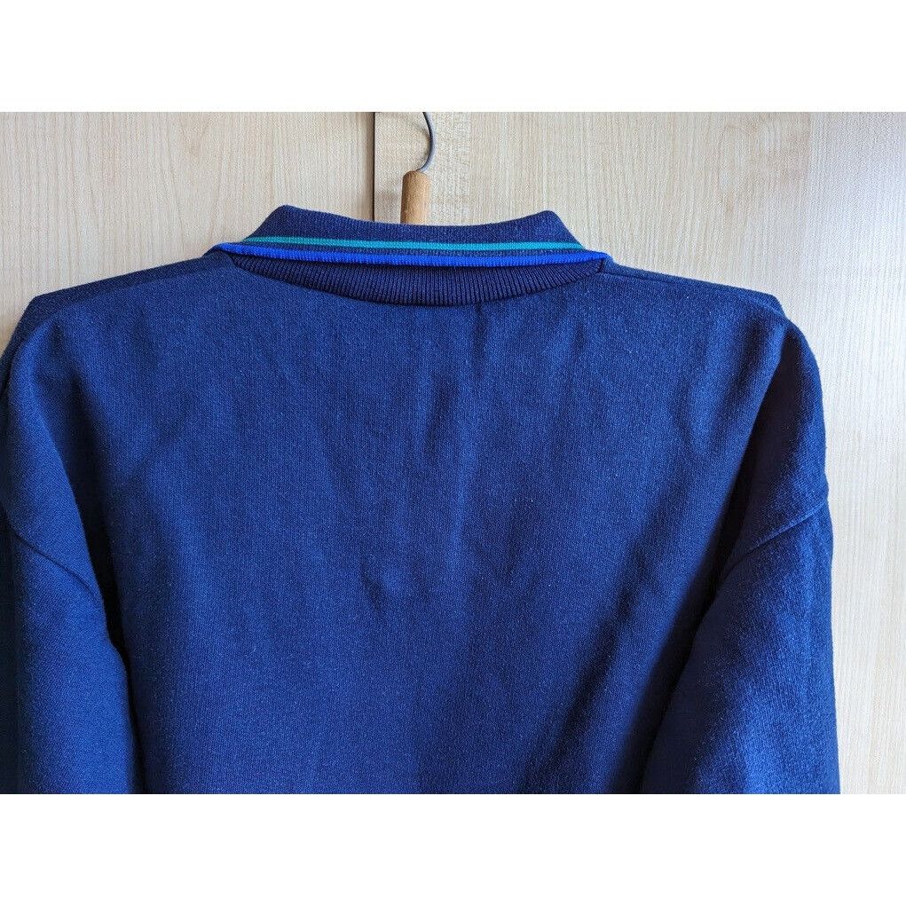 Vintage Vintage Jaguar Motors Logo Blue Sweatshirt Size L Made In UK Size US L / EU 52-54 / 3 - 13 Thumbnail