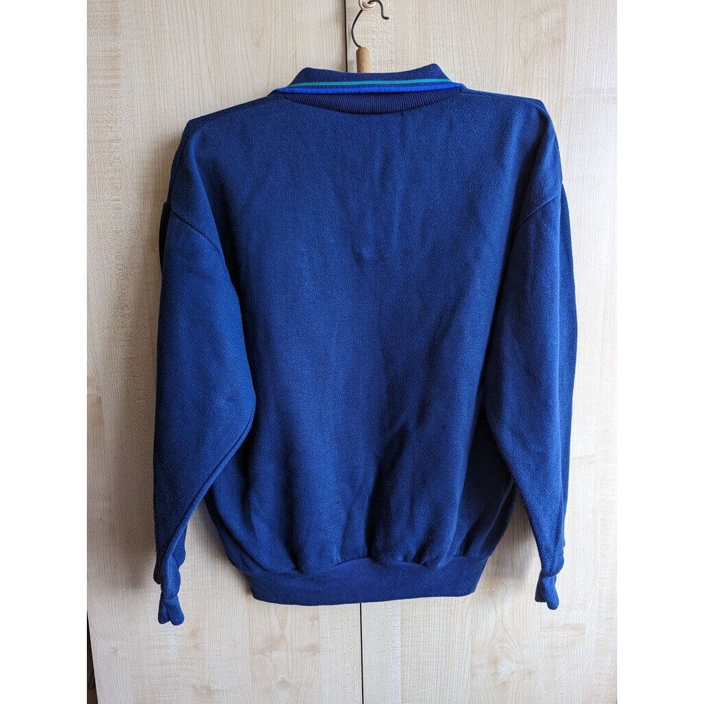 Vintage Vintage Jaguar Motors Logo Blue Sweatshirt Size L Made In UK Size US L / EU 52-54 / 3 - 10 Thumbnail