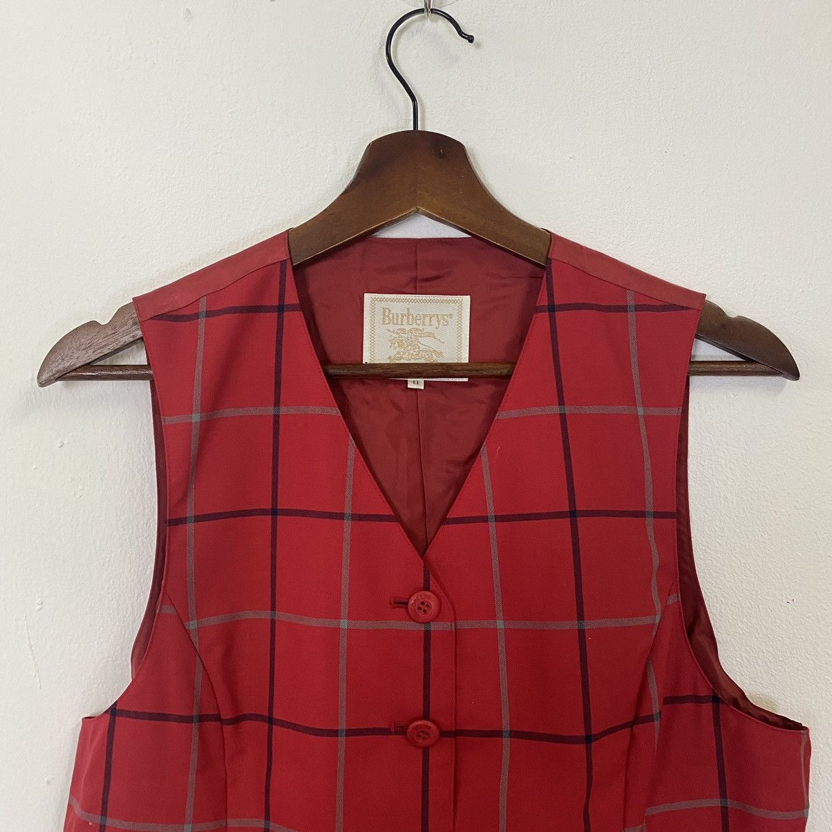 Burberry Vintage 90s Burberry’s Nova Check Button Ups Vest Size US S / EU 44-46 / 1 - 2 Thumbnail