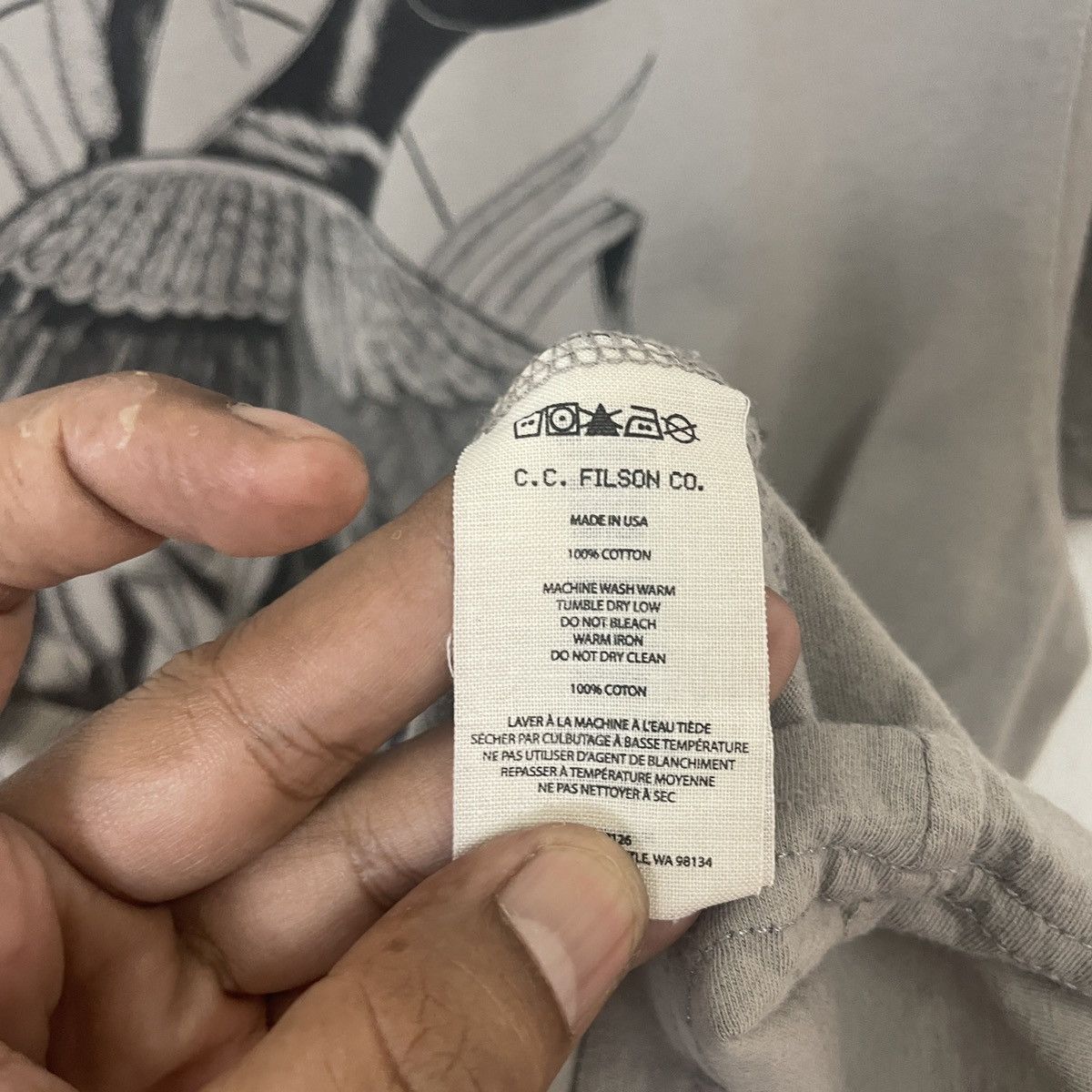 Filson Vintage 90s Filson Habitat Logo Tee Size US M / EU 48-50 / 2 - 7 Thumbnail