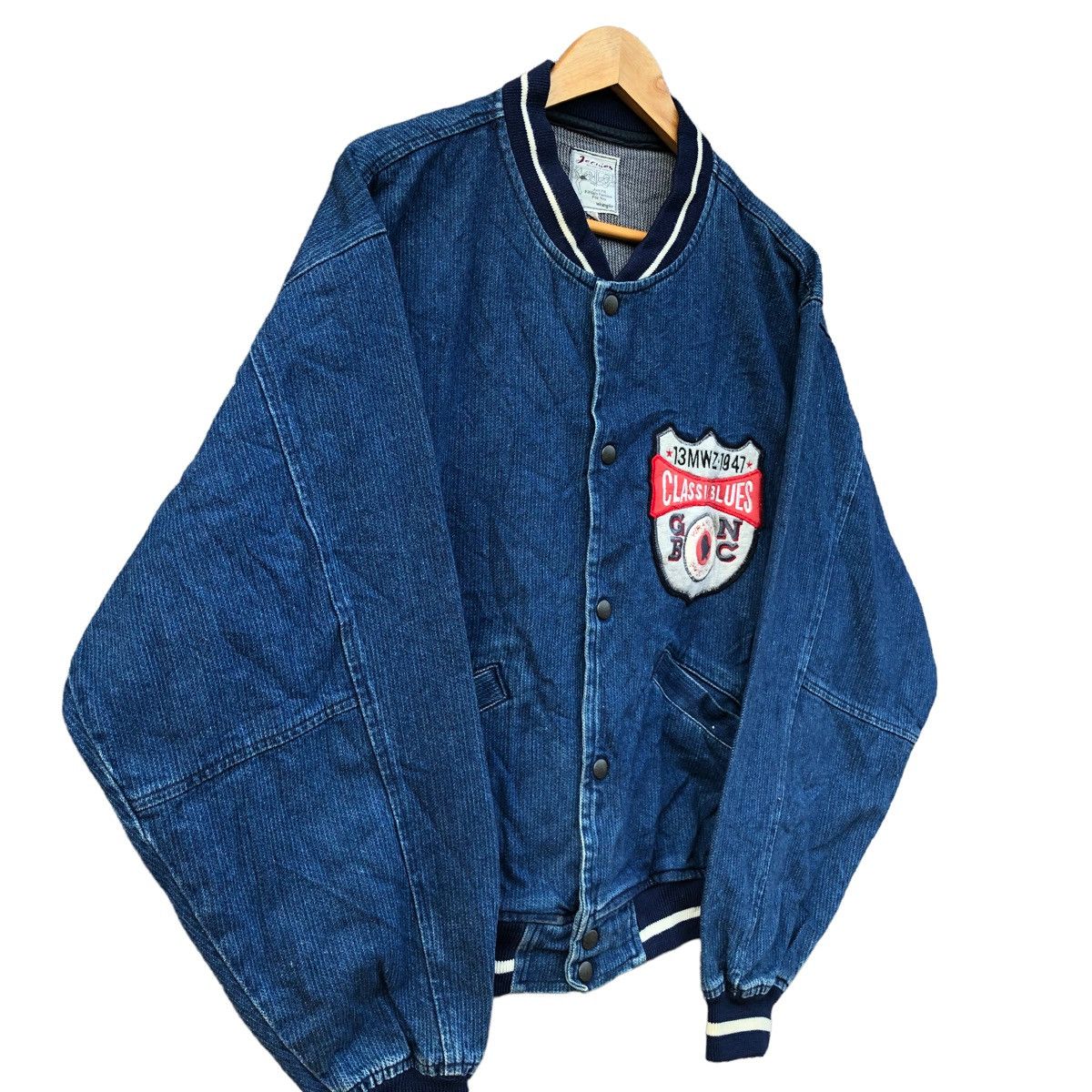 Wrangler Vintage Wrangler Blue Bell Classic Denim Jacket Size US L / EU 52-54 / 3 - 3 Thumbnail