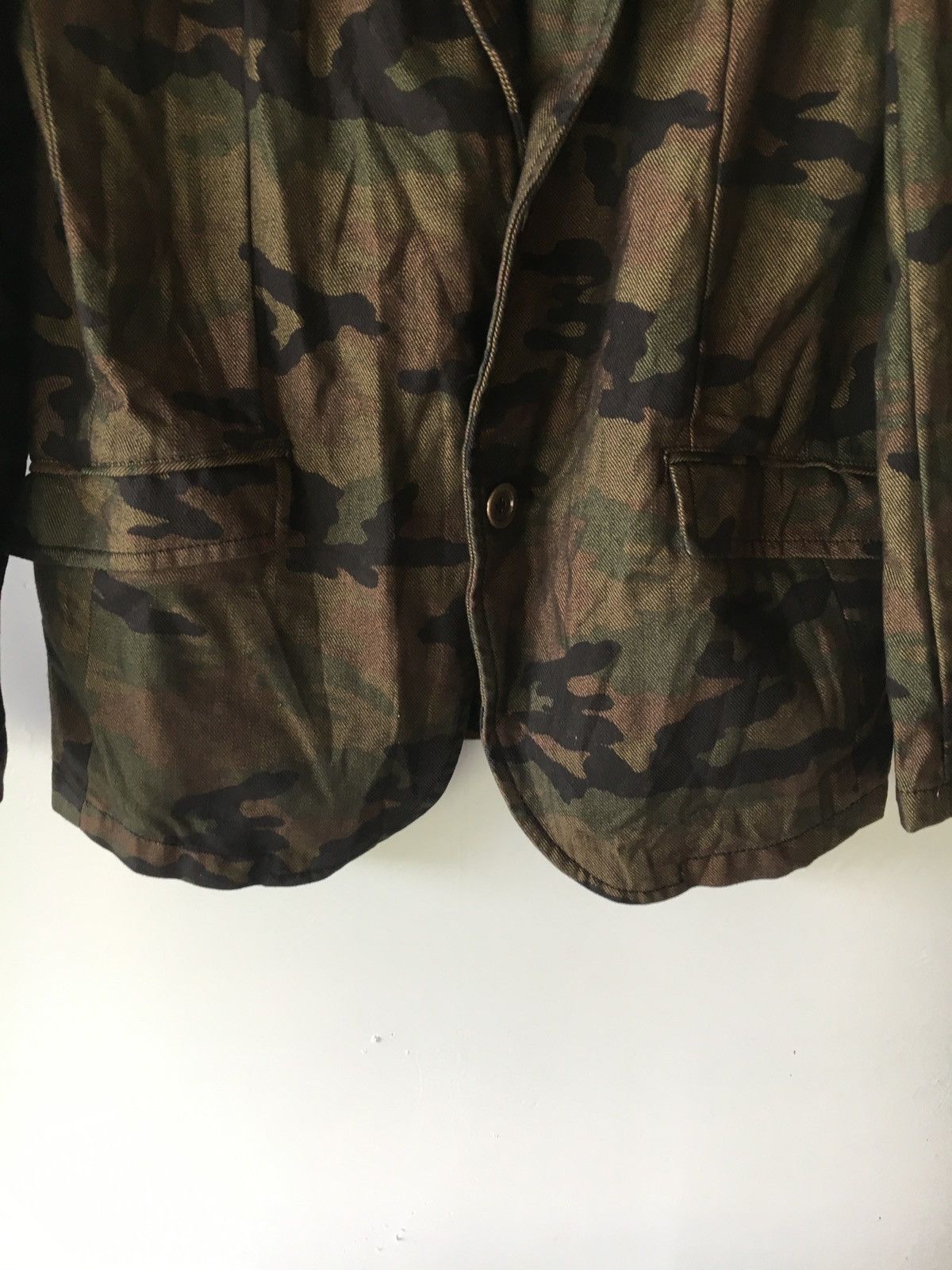 Japanese Brand ABAHOUSE CAMO GREEN SIZE S BLEZER JAPAN Size 38S - 5 Thumbnail