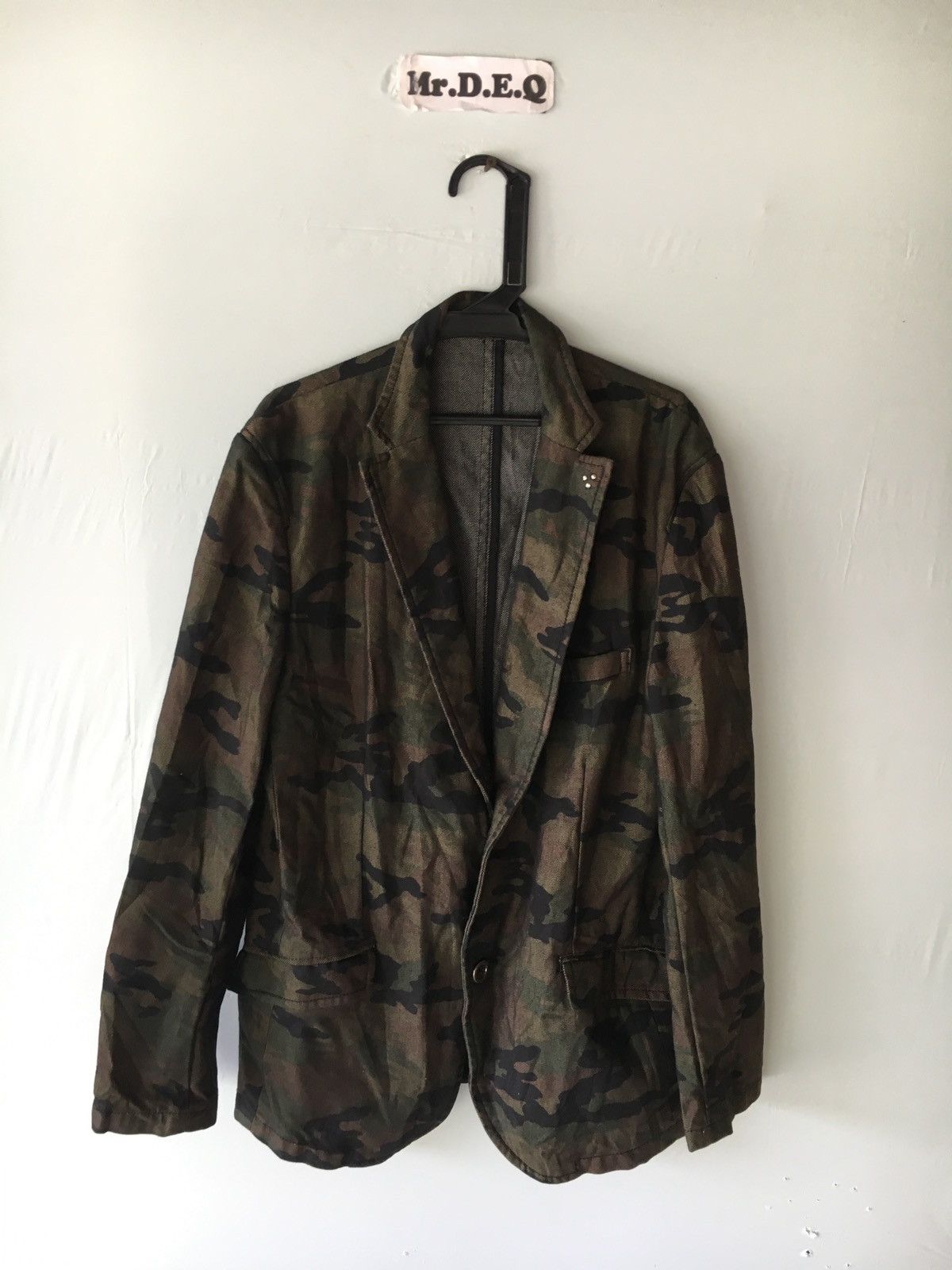 Japanese Brand ABAHOUSE CAMO GREEN SIZE S BLEZER JAPAN Size 38S - 1 Thumbnail